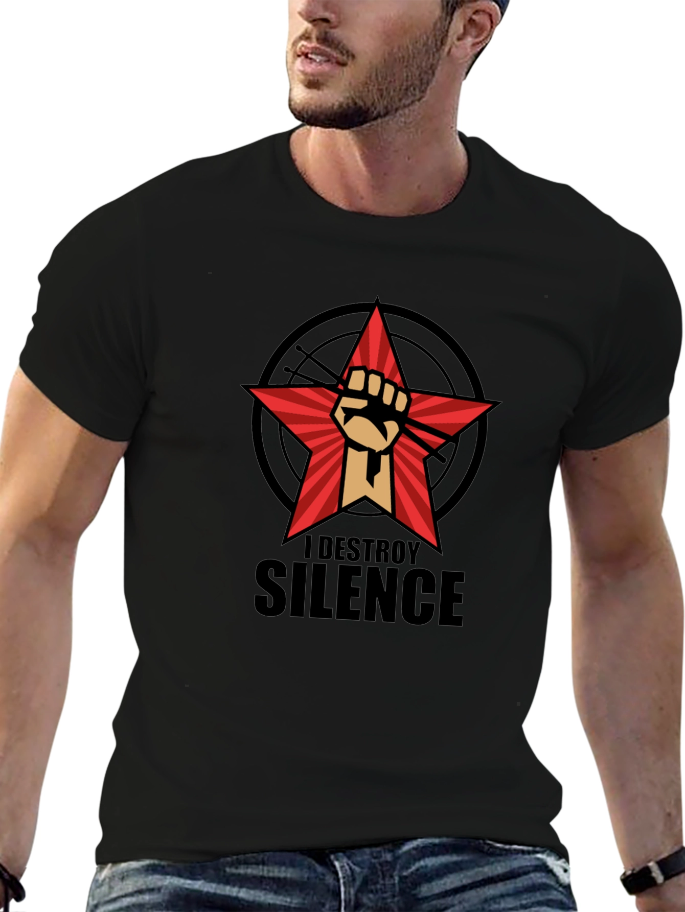 I Destroy Silence Graphic T-Shirt