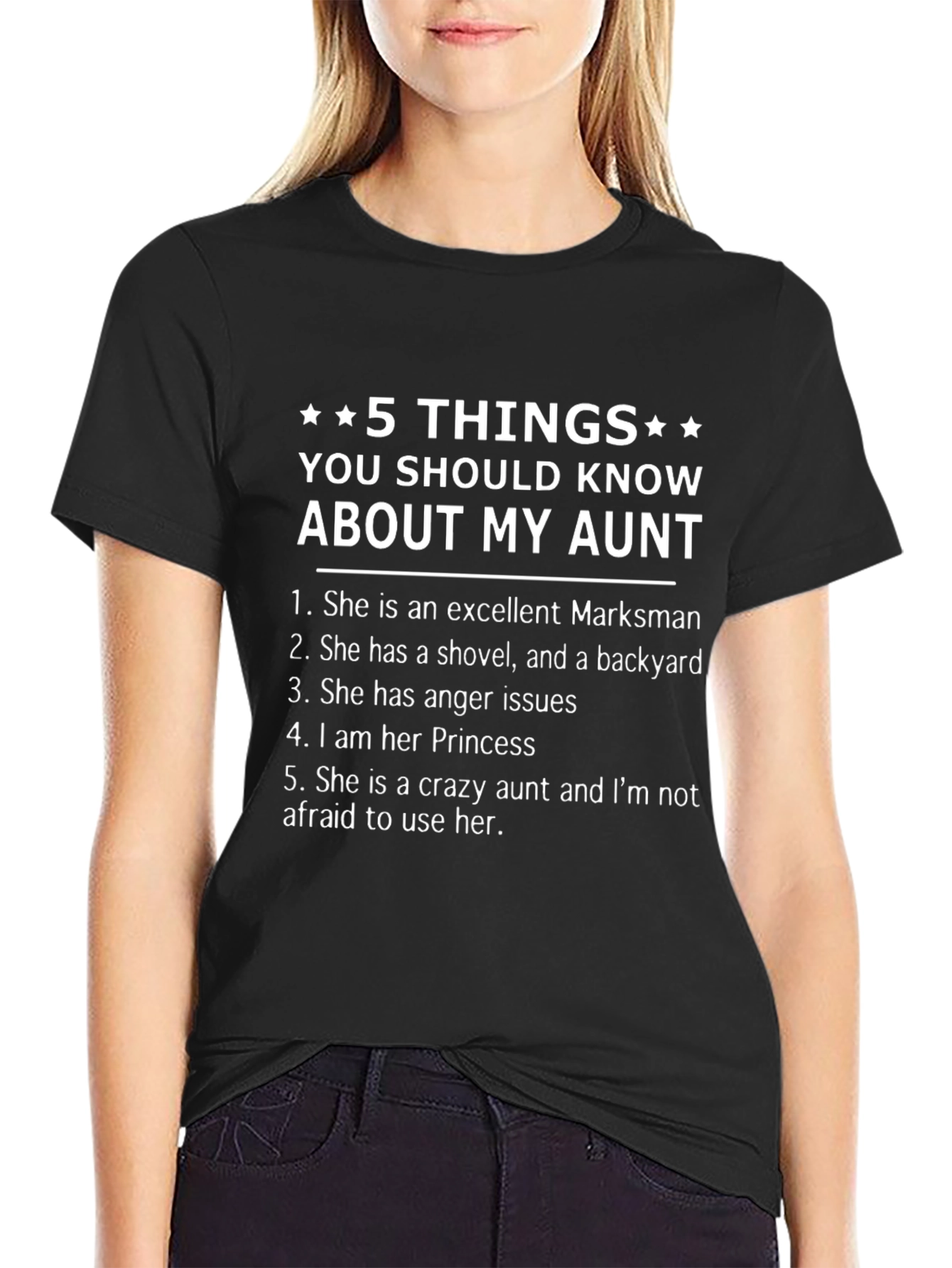 5 Things About My Aunt - Funny T-Shirt