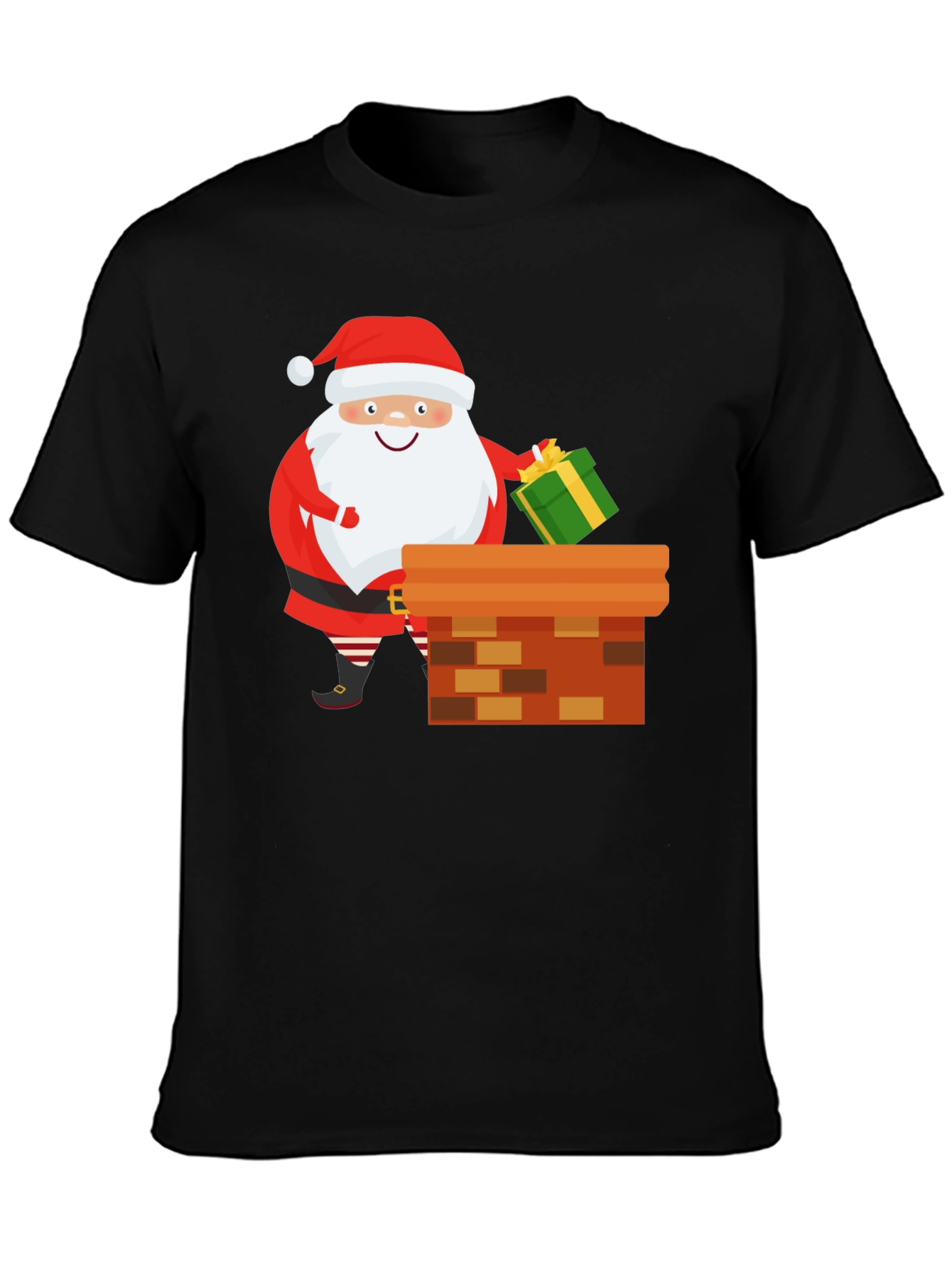 Santa Claus Chimney Christmas T-Shirt