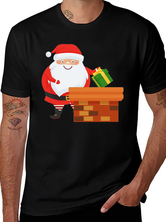 Santa Claus Chimney Christmas T-Shirt