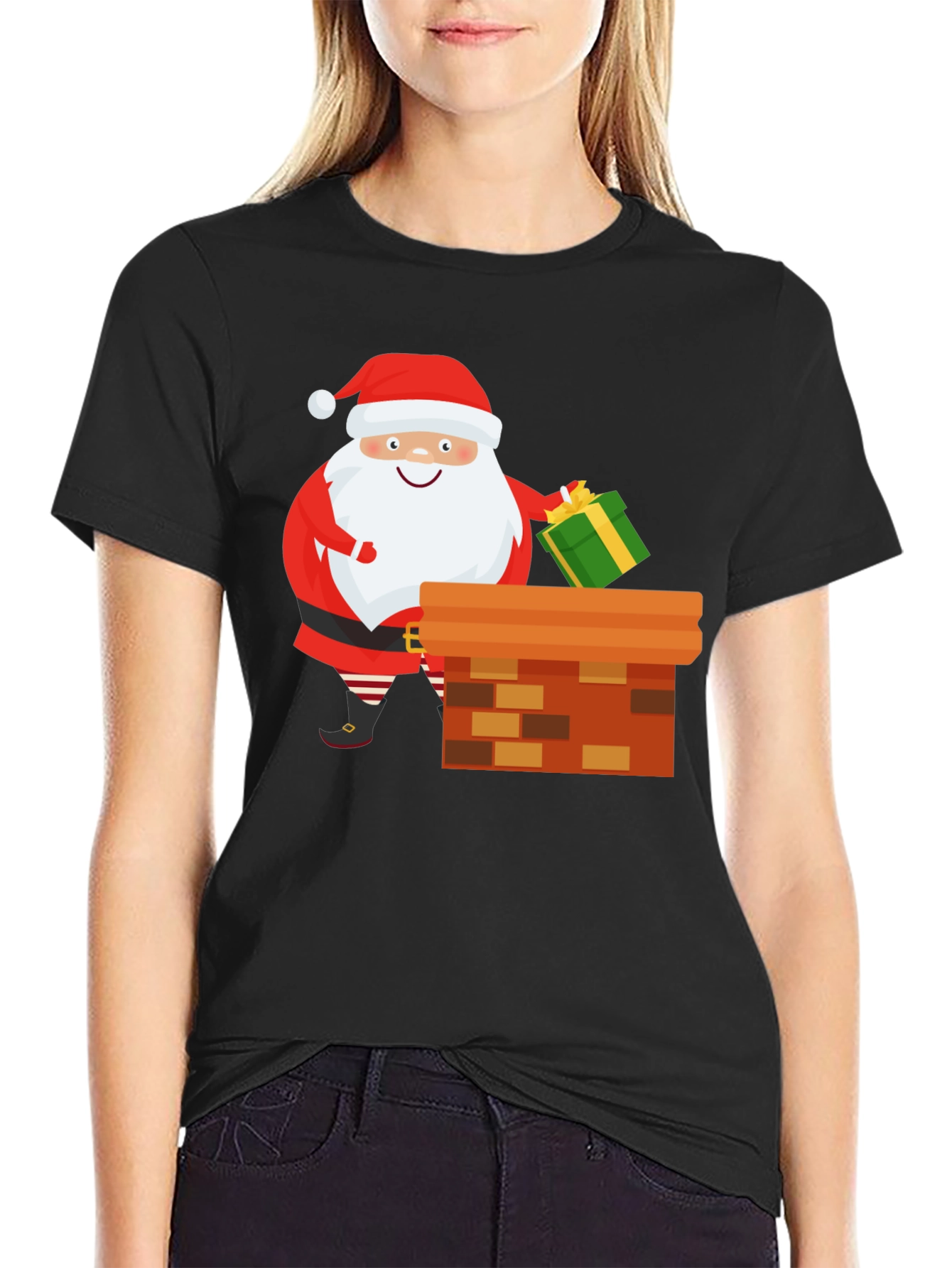 Santa Claus Chimney Christmas T-Shirt