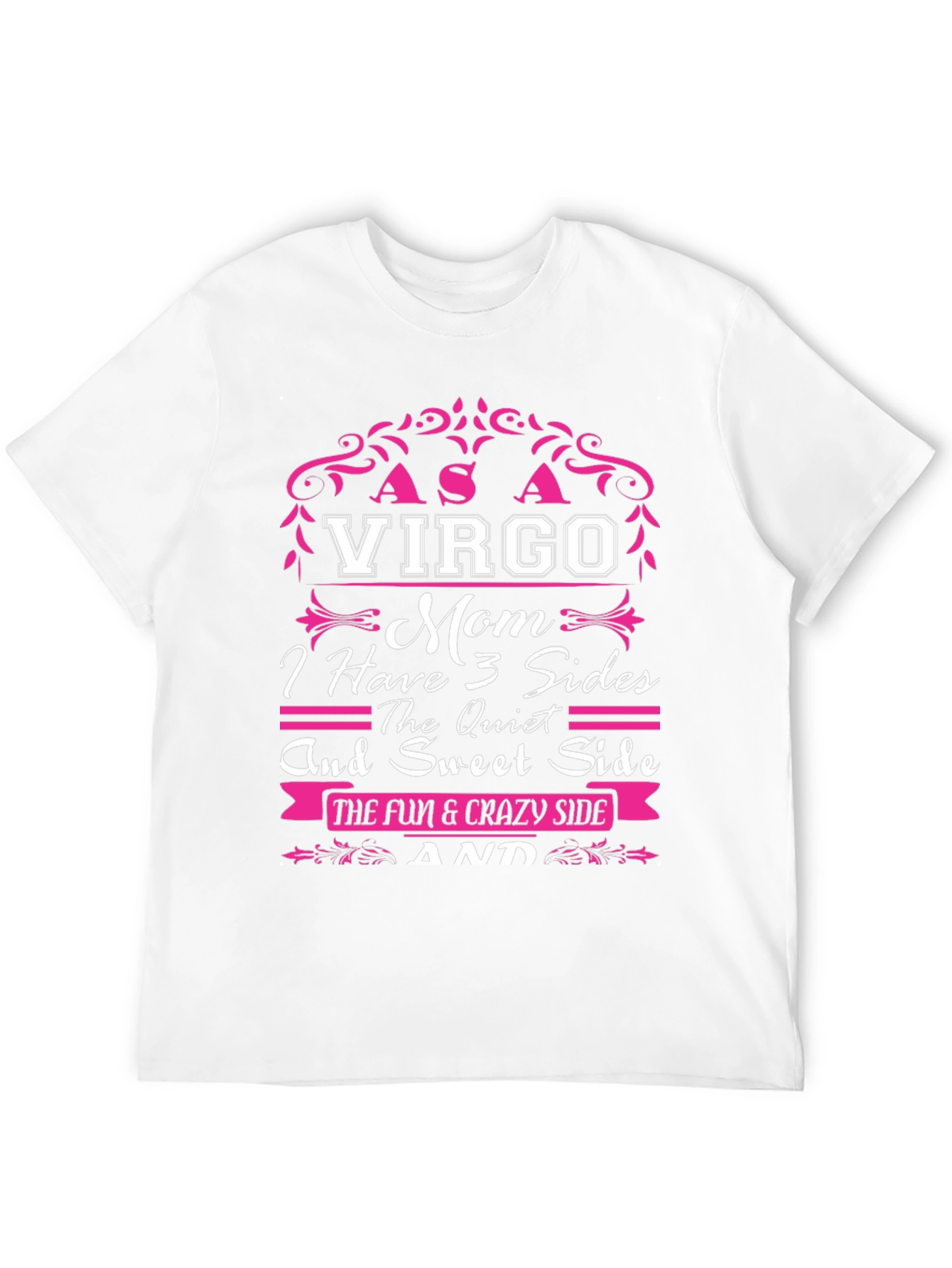 Virgo Mom 3 Sides Graphic T-Shirt