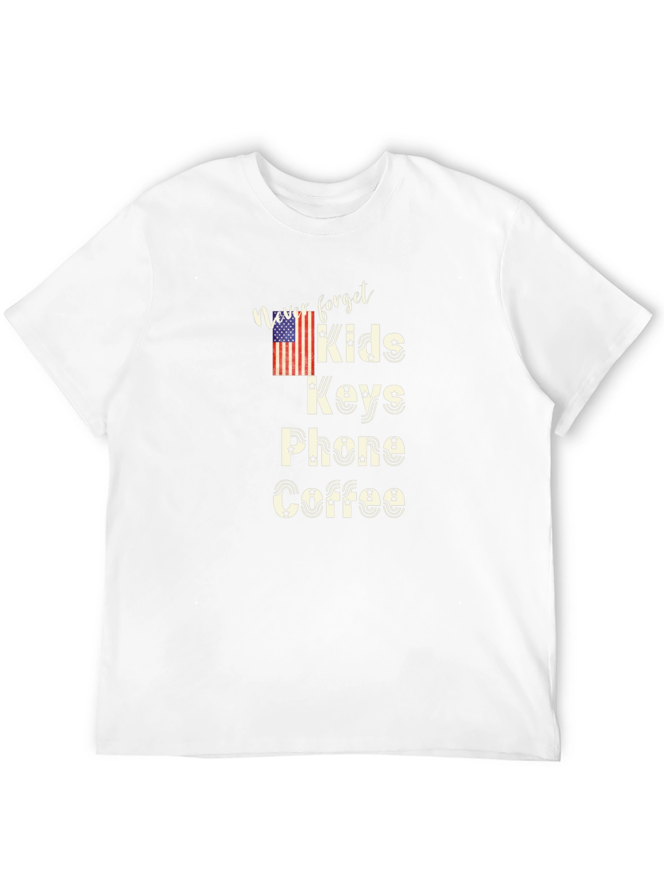 Never Forget Kids Keys Phone Coffee T-Shirt
