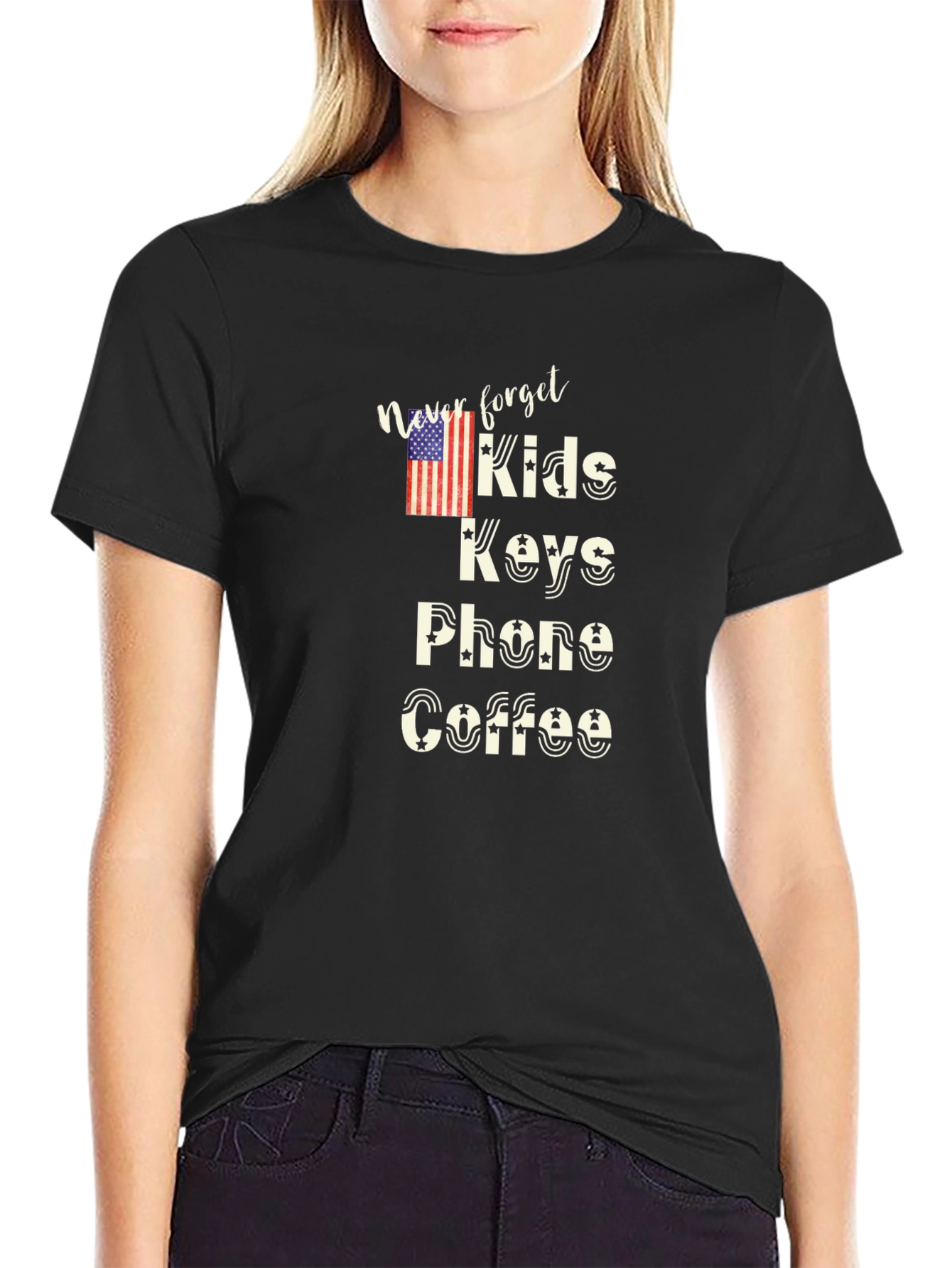 Never Forget Kids Keys Phone Coffee T-Shirt