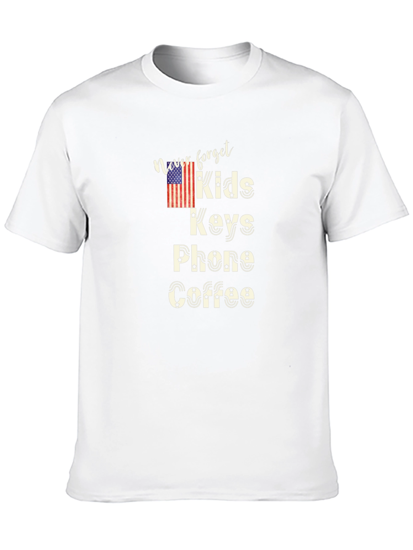 Never Forget Kids Keys Phone Coffee T-Shirt
