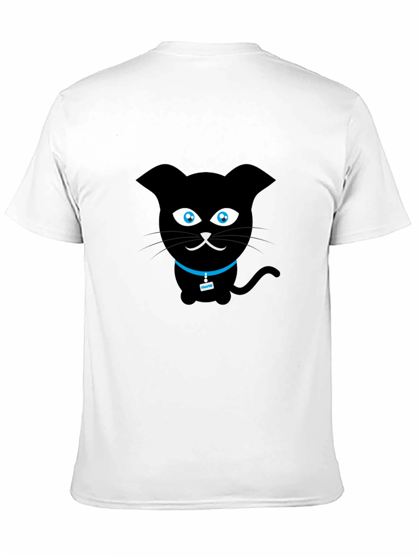 Black Cat Graphic Tee - Cute Cartoon Design