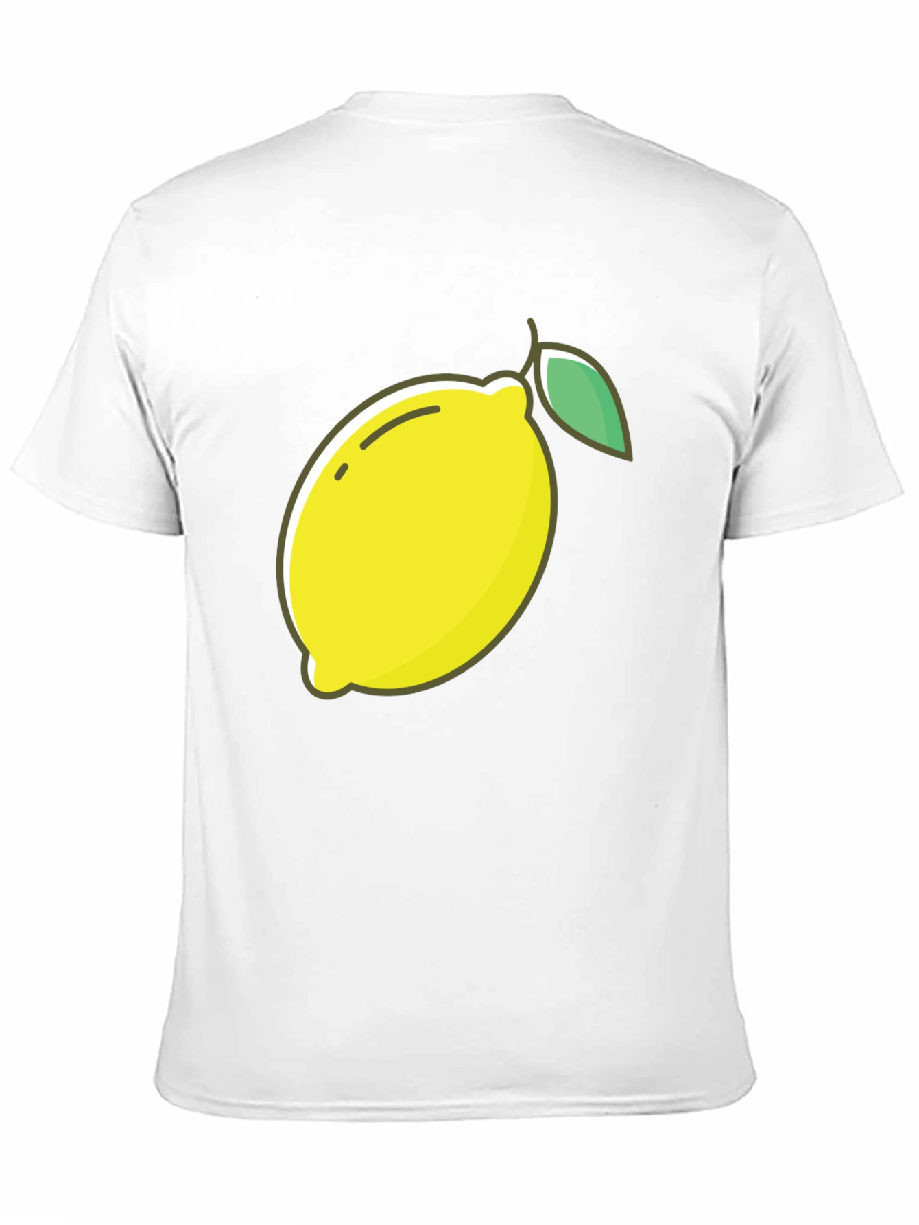 Lemon Graphic Tee - Black Casual T-Shirt
