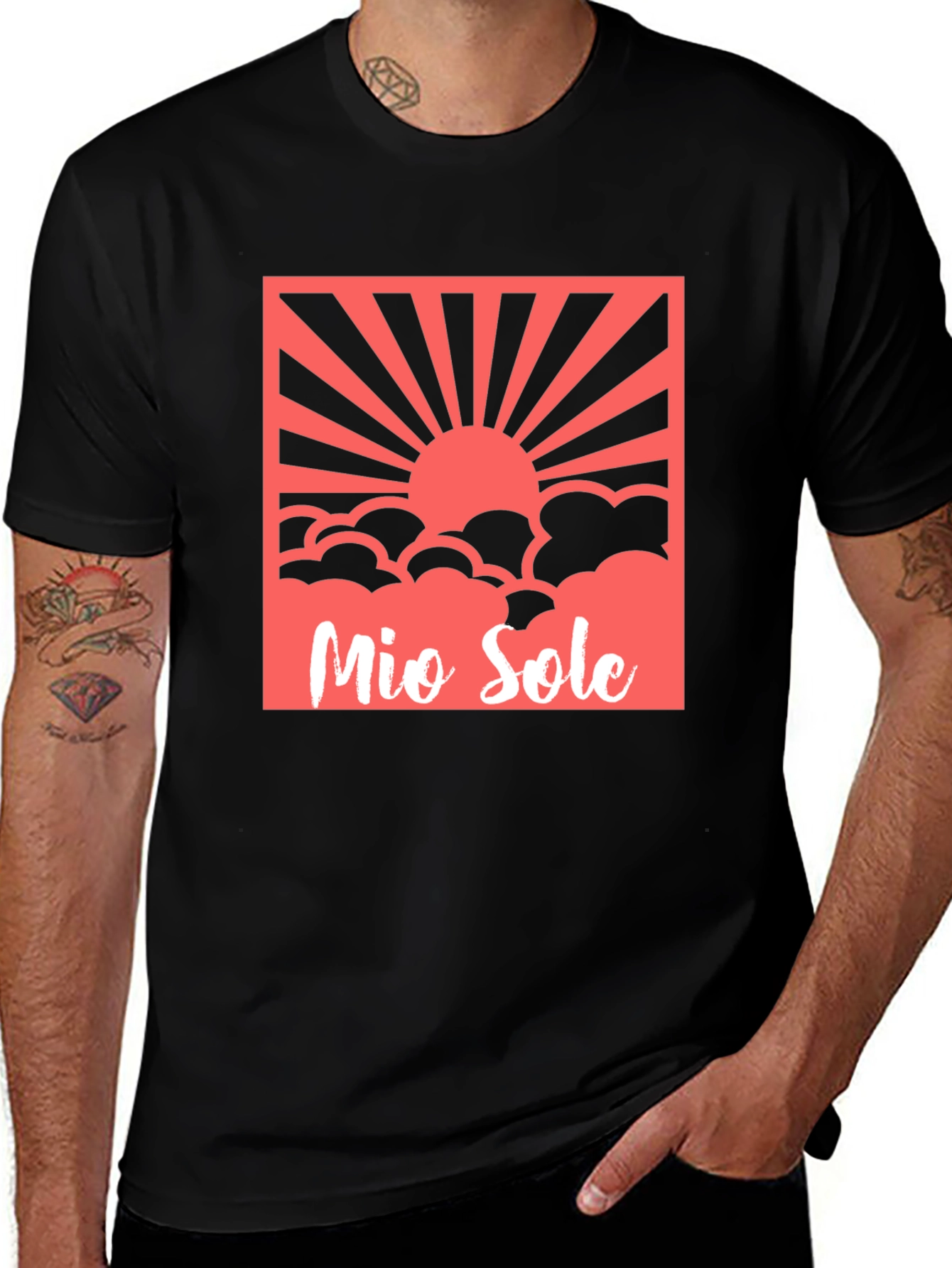 Mio Sole Graphic T-Shirt - Black