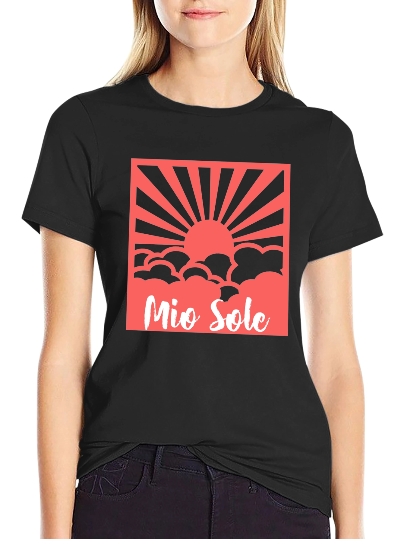 Mio Sole Graphic T-Shirt - Black