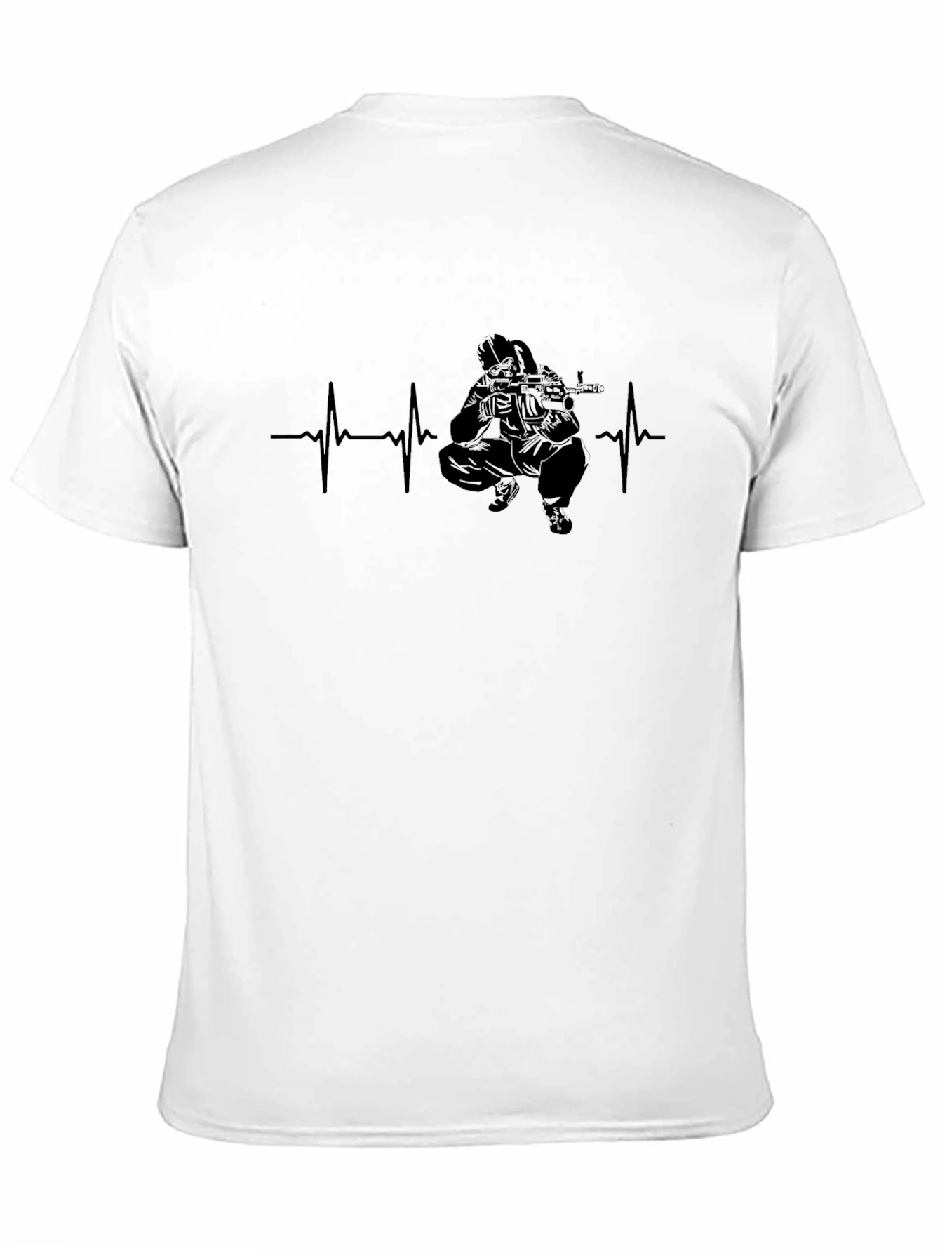 Tactical Heartbeat T-Shirt - Black