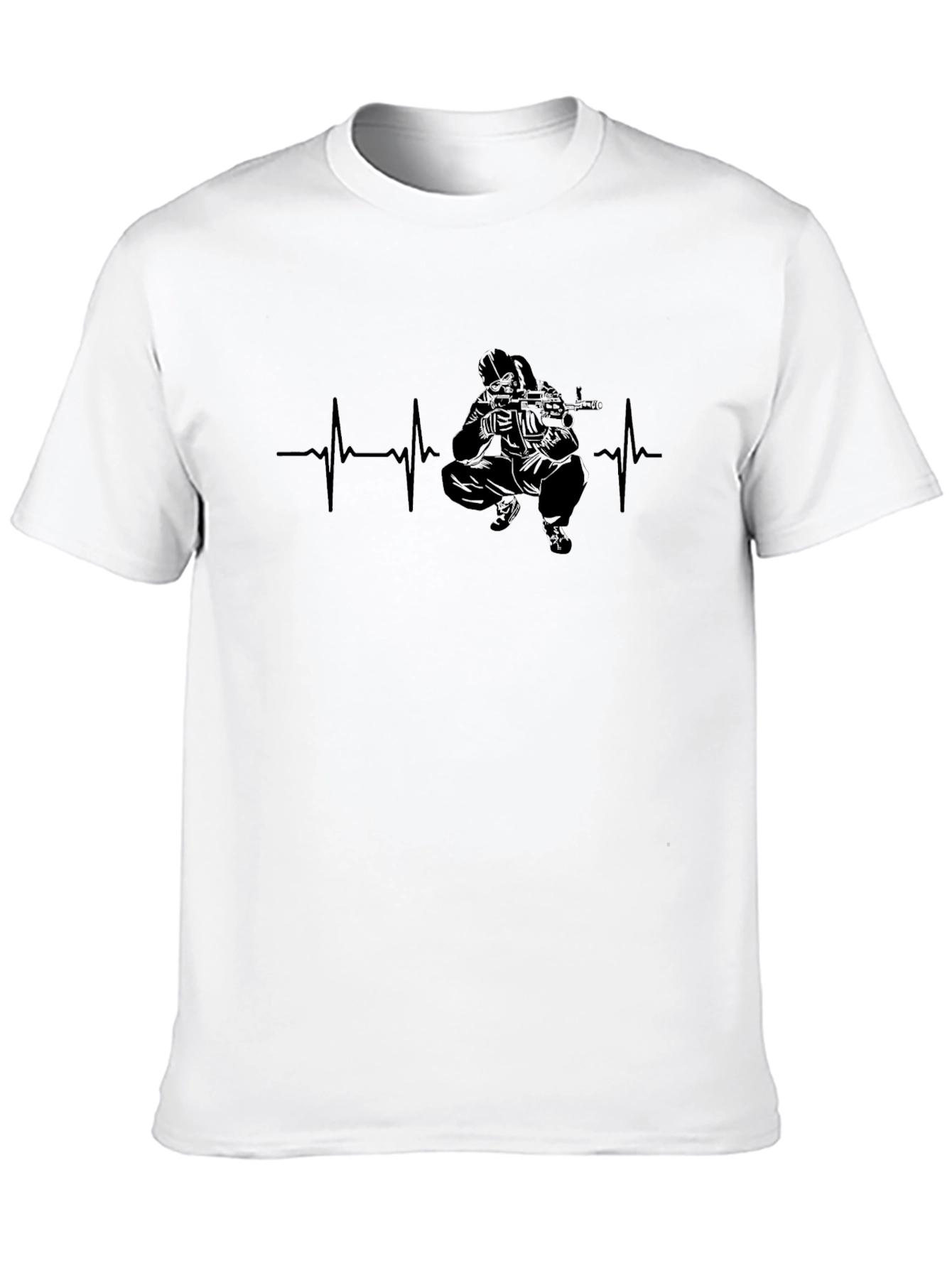 Tactical Heartbeat T-Shirt - Black