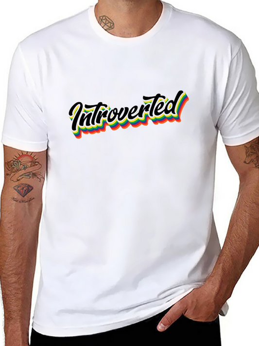 Introverted Rainbow Tee - Cool Graphic T-Shirt