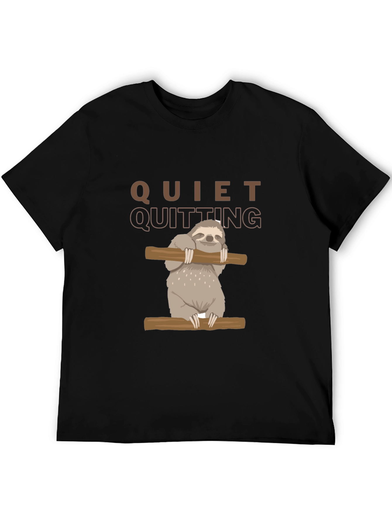 Quiet Quitting Sloth Graphic T-Shirt