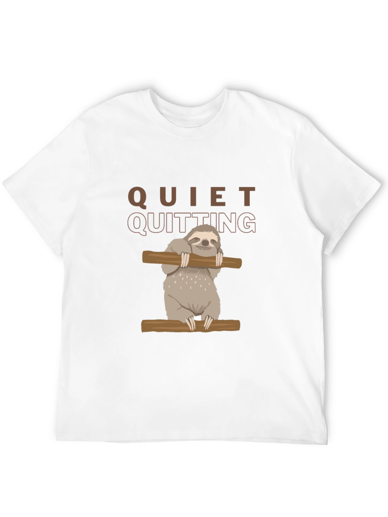 Quiet Quitting Sloth Graphic T-Shirt