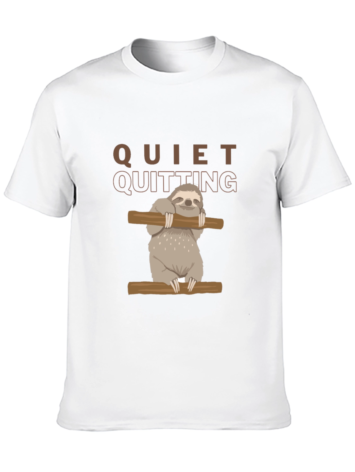 Quiet Quitting Sloth Graphic T-Shirt