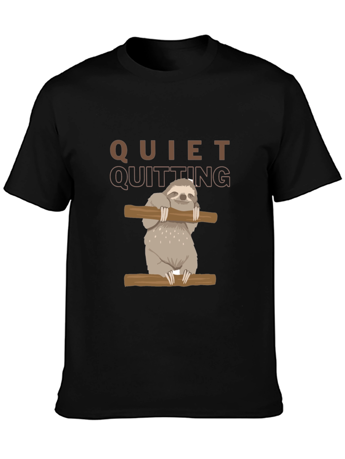 Quiet Quitting Sloth Graphic T-Shirt