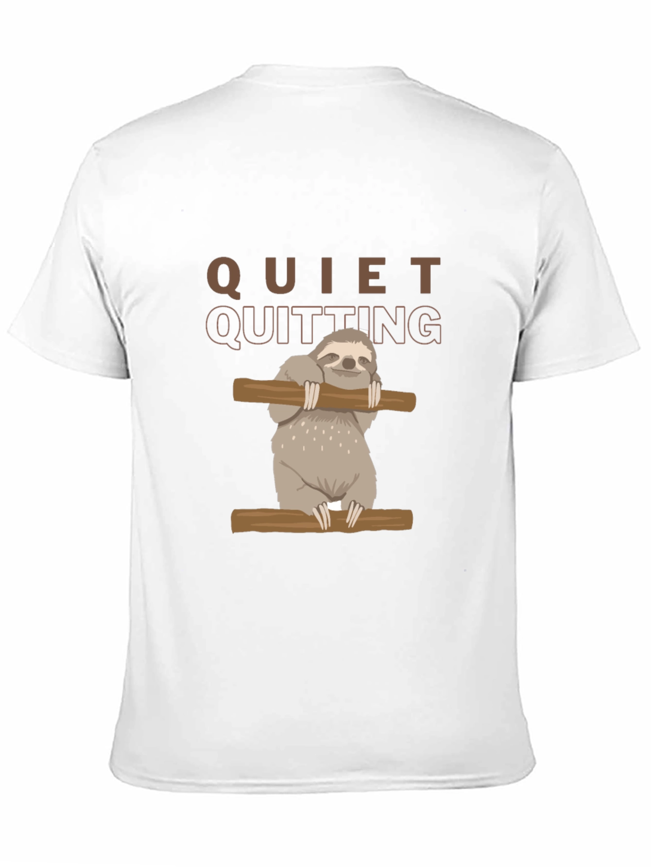 Quiet Quitting Sloth Graphic T-Shirt
