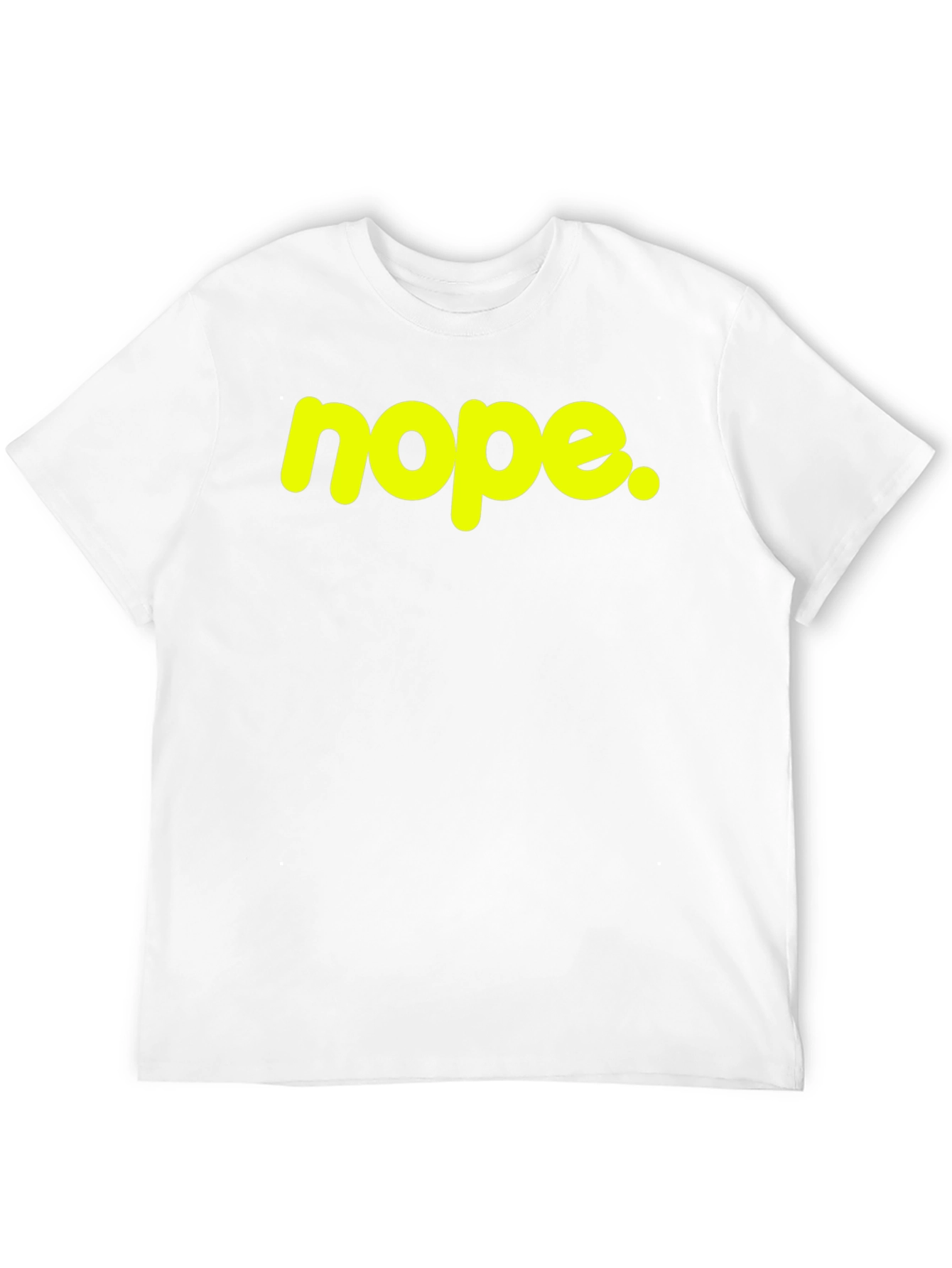 Nope Graphic Tee - Casual Black Cotton T-Shirt
