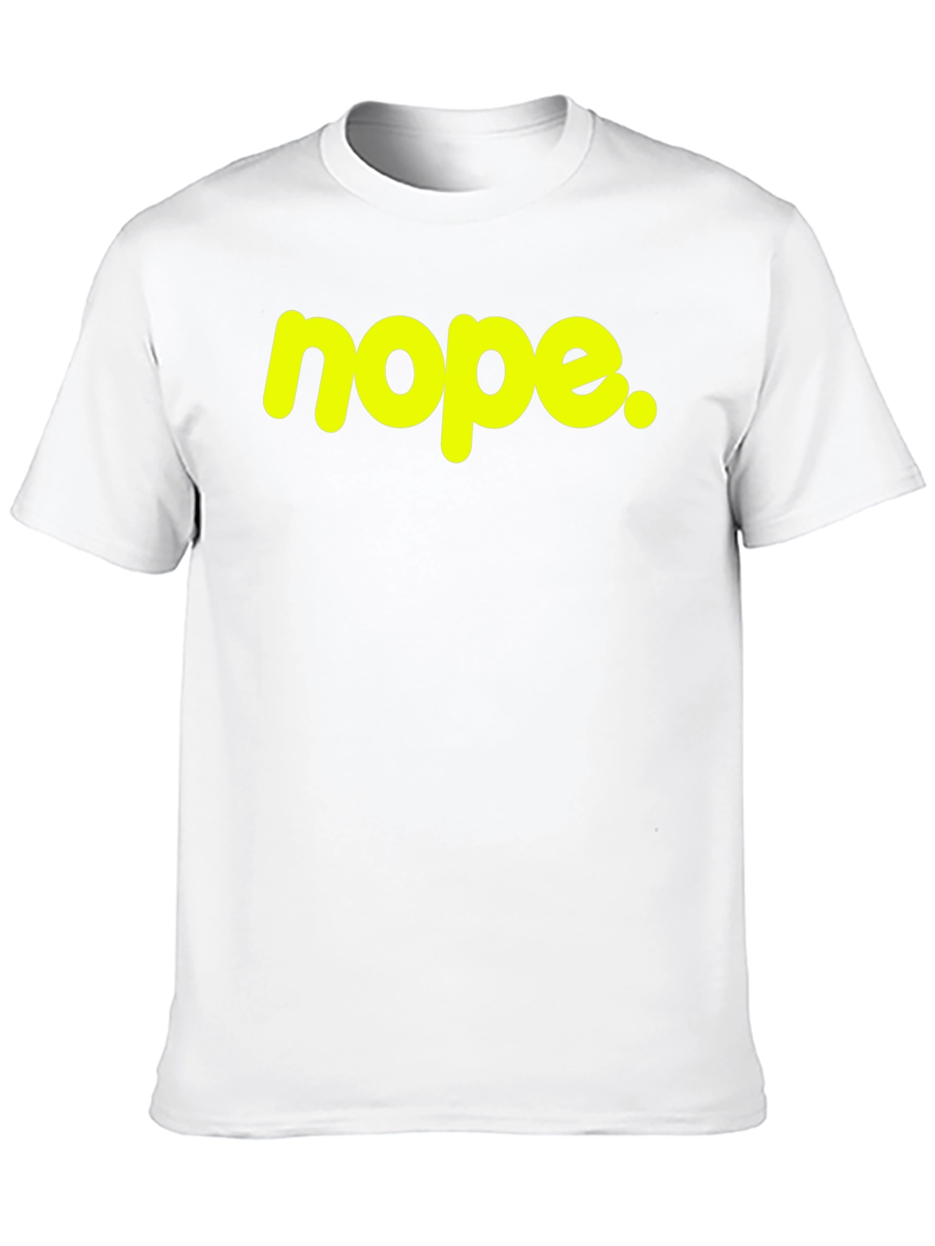 Nope Graphic Tee - Casual Black Cotton T-Shirt