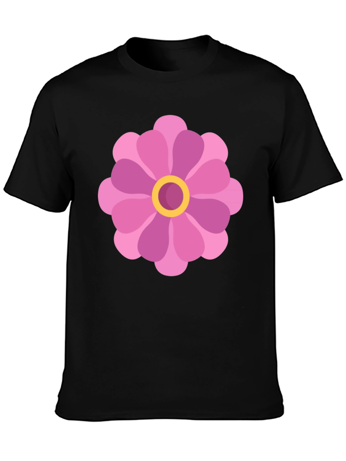Flower Power Black T-Shirt