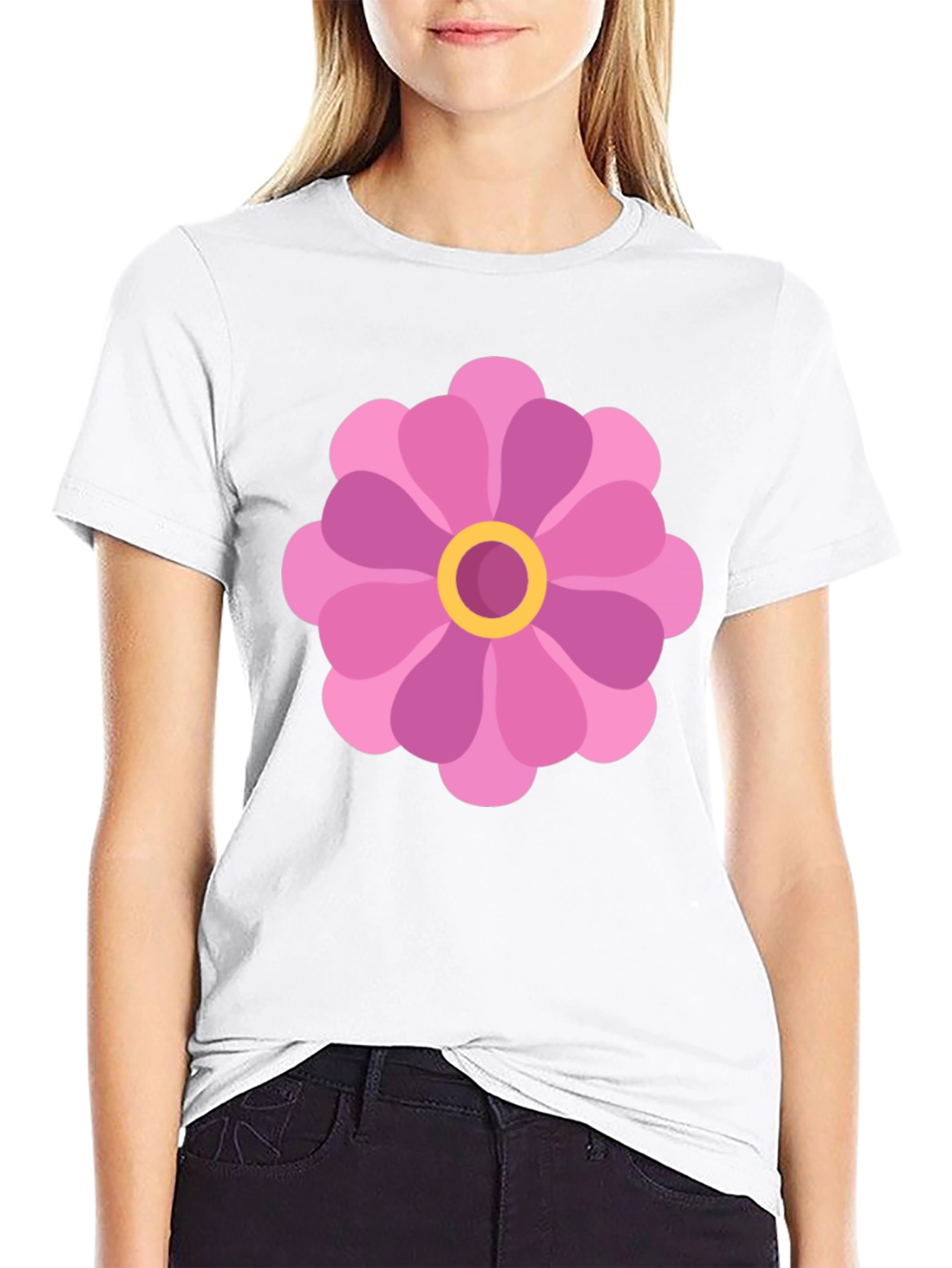 Flower Power Black T-Shirt