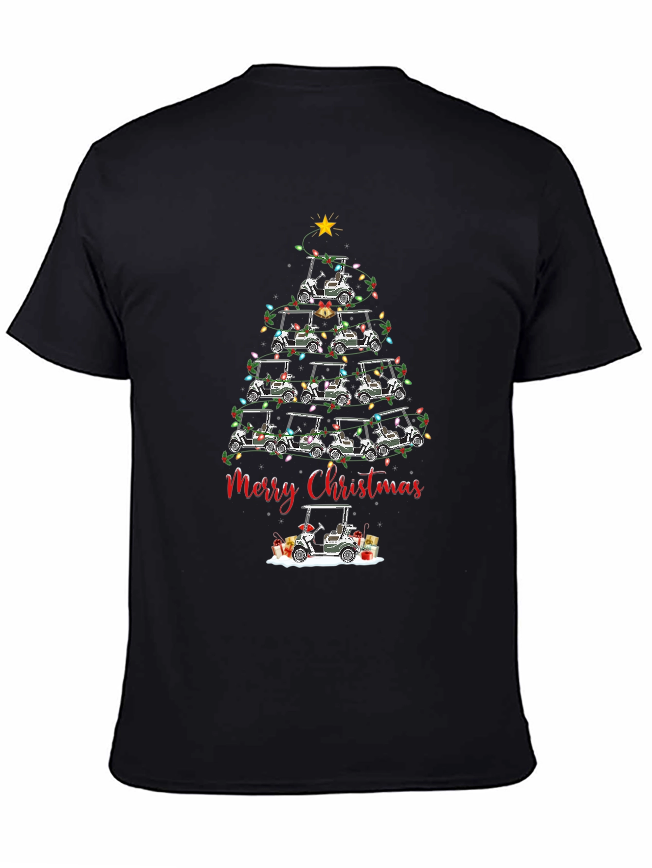 Golf Cart Christmas Tree T-Shirt