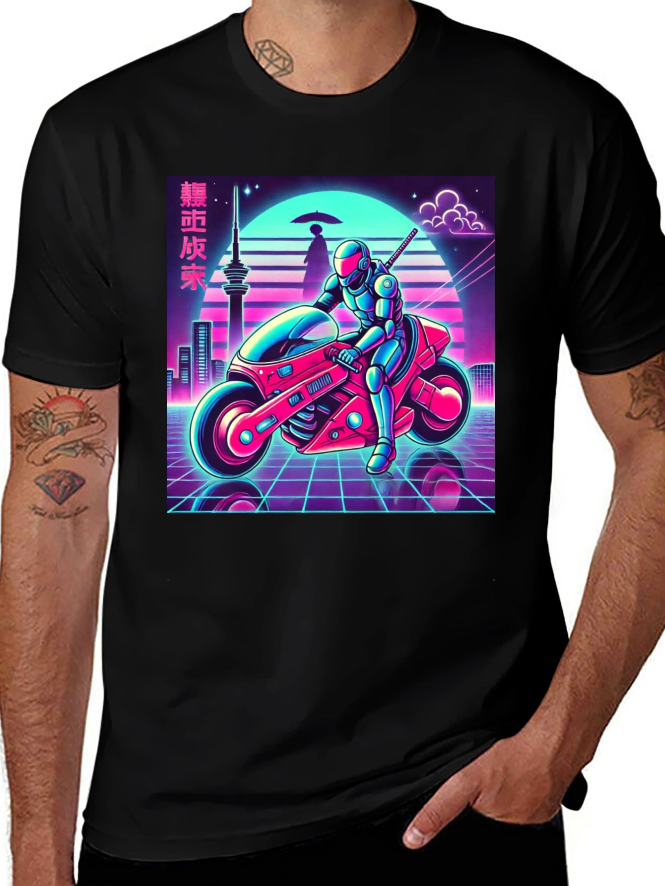 Retro Cyberpunk Rider Tee