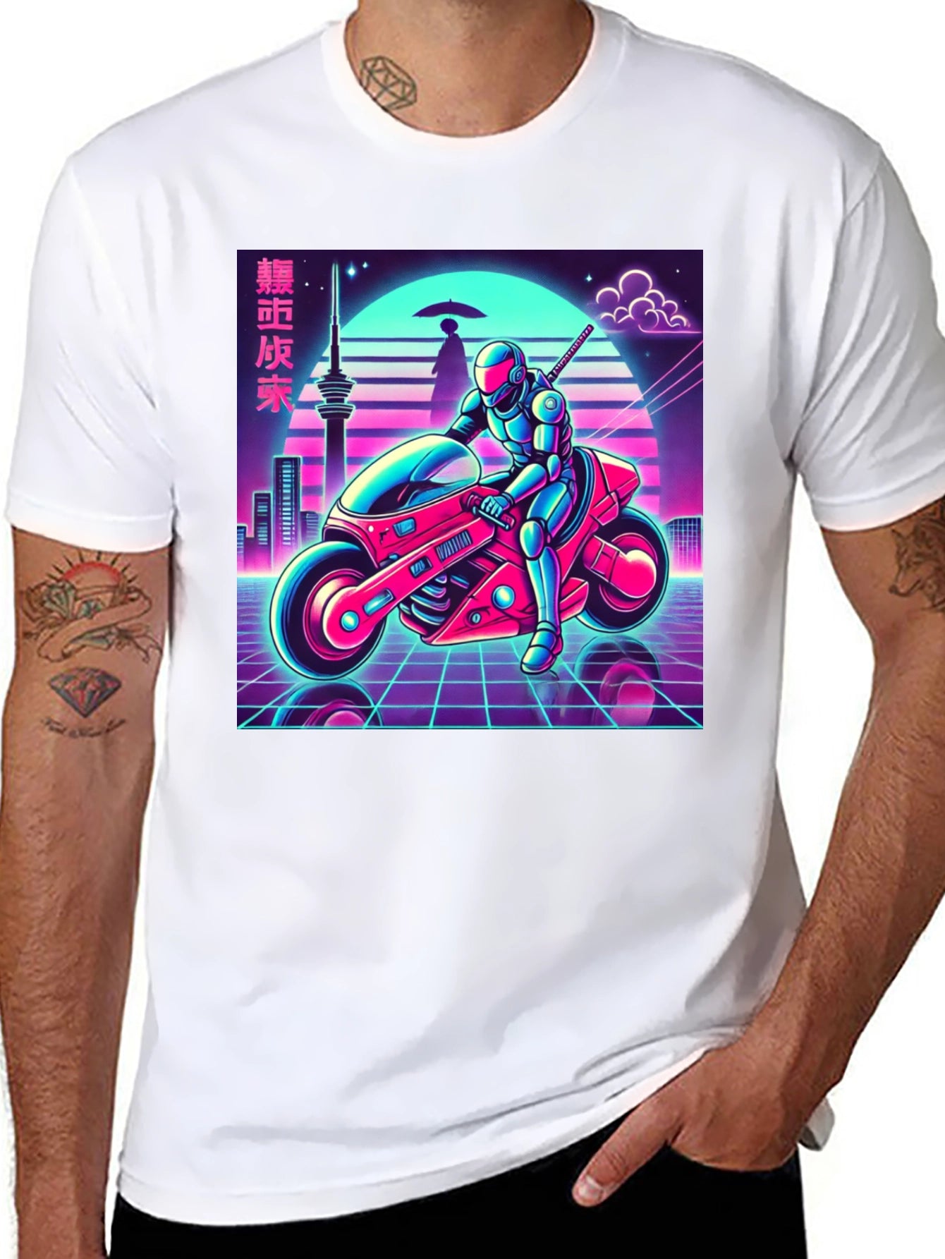 Retro Cyberpunk Rider Tee
