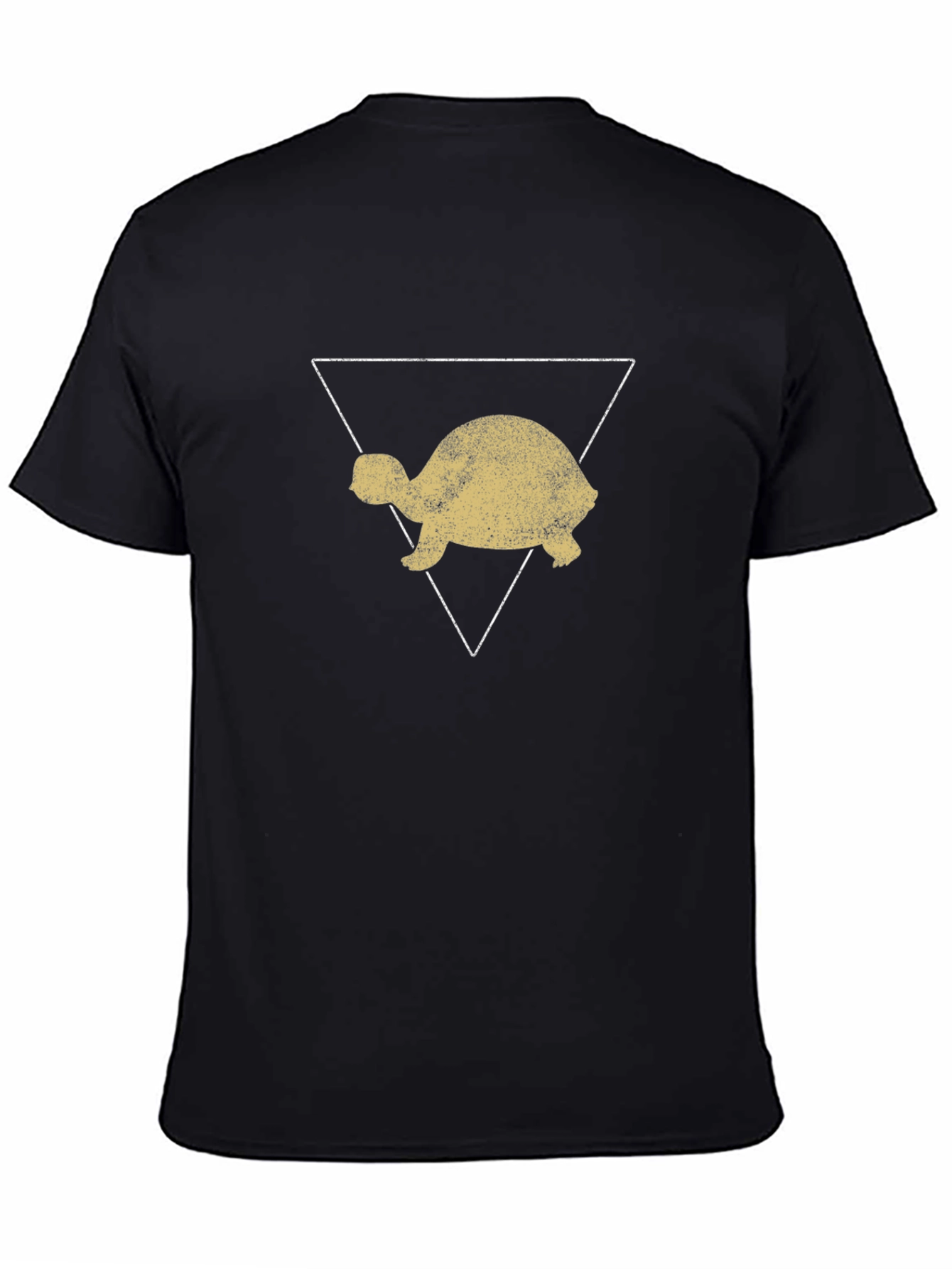 Turtle Triangle Graphic Tee - Black