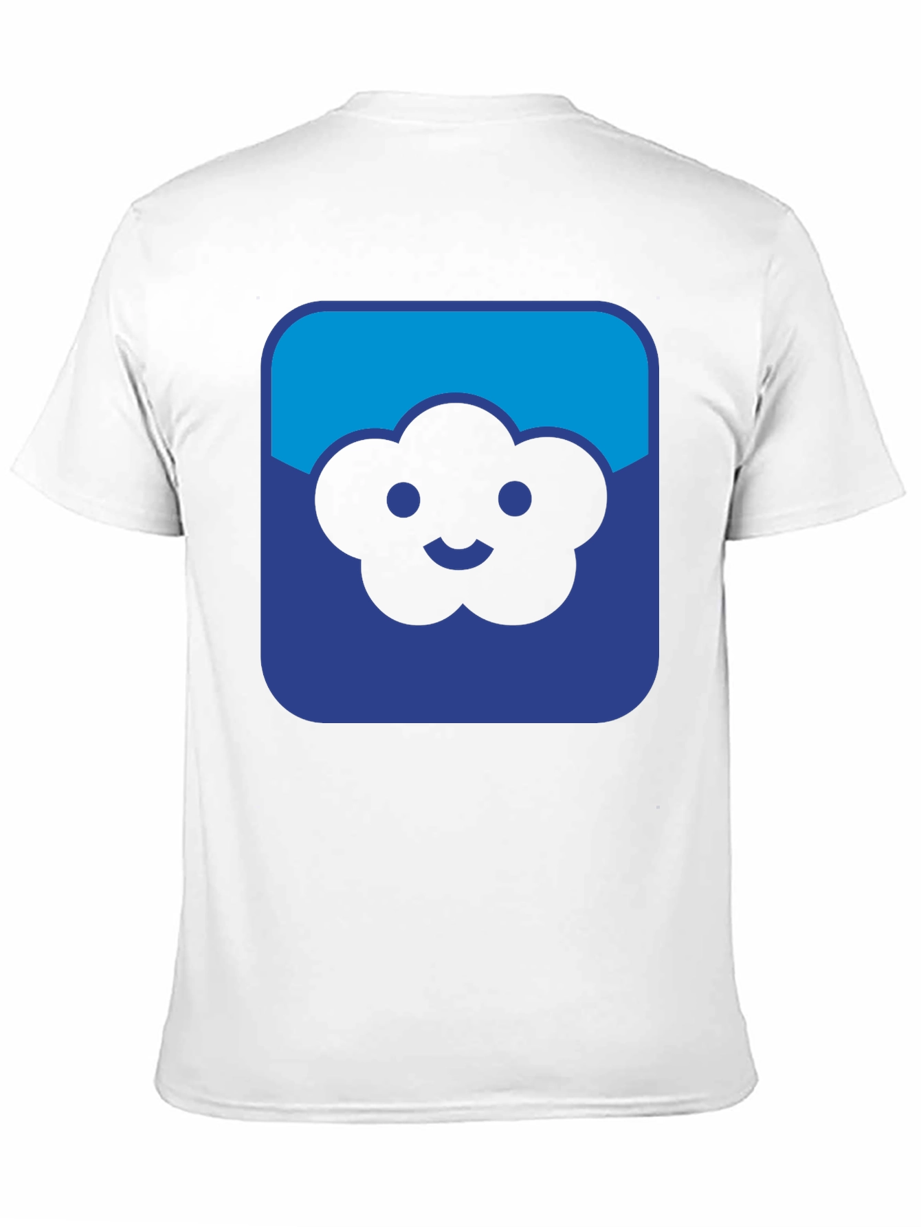 Cloud Smiley Graphic Black T-Shirt