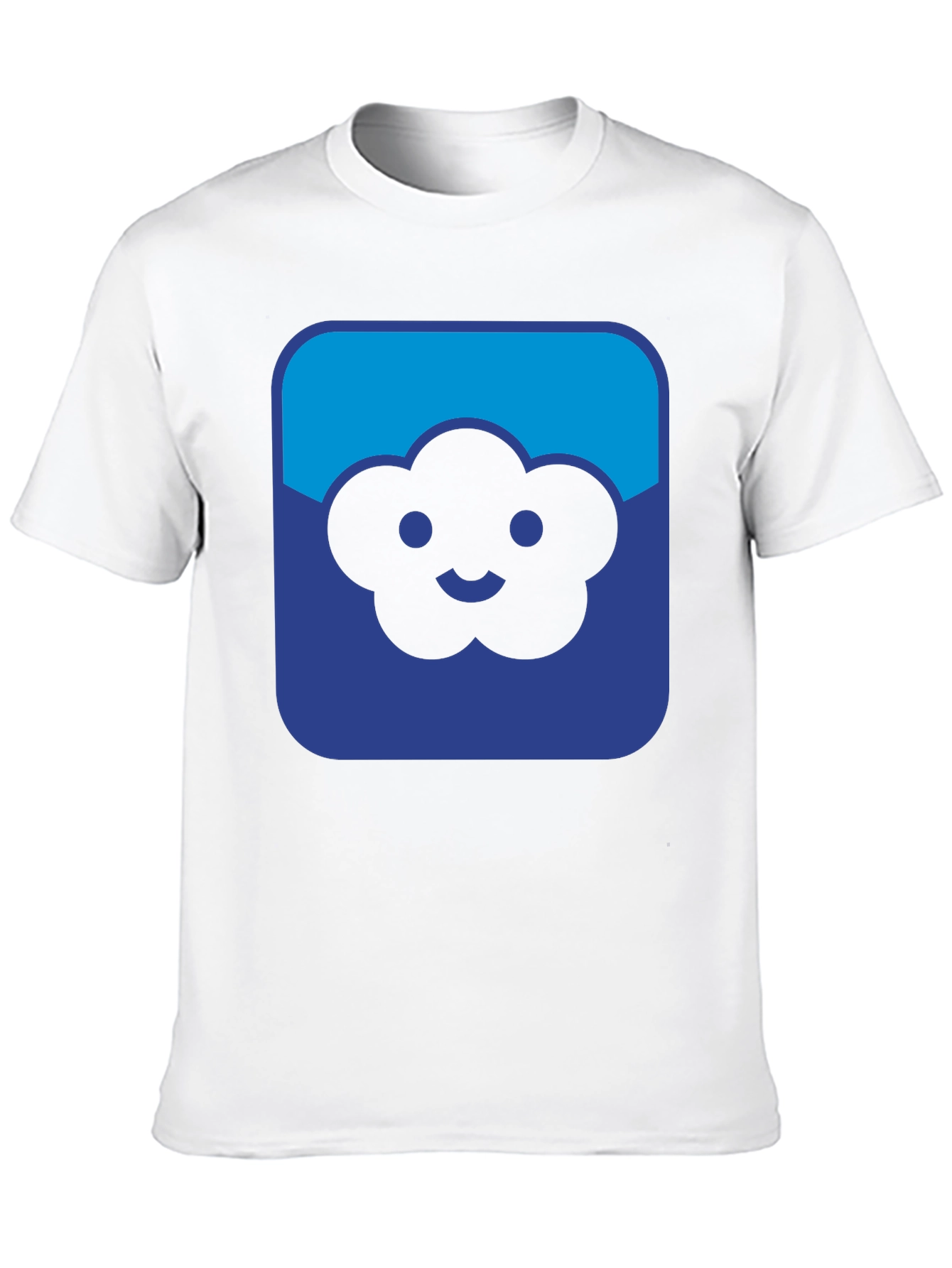 Cloud Smiley Graphic Black T-Shirt