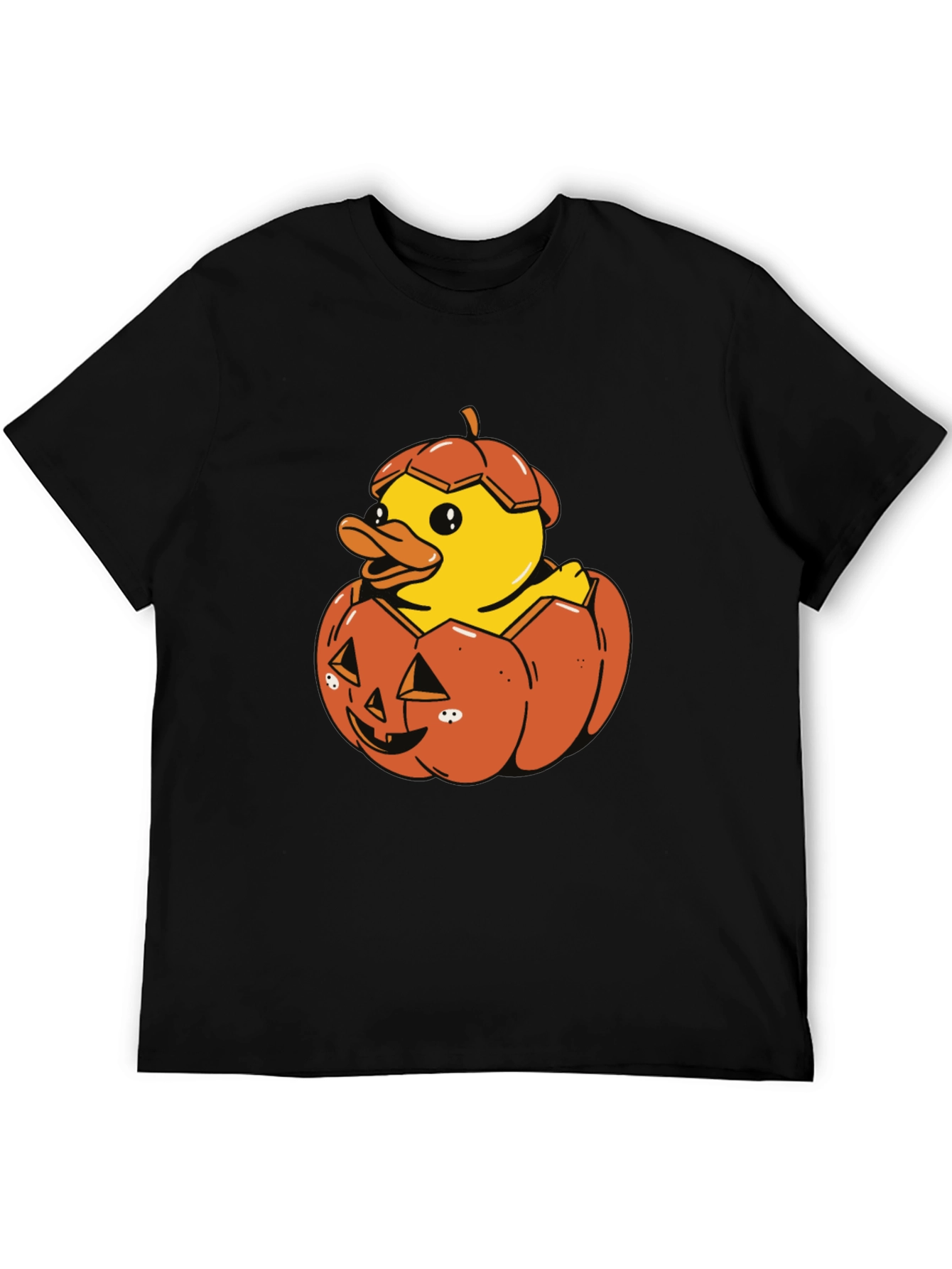 Duck in Pumpkin Halloween T-Shirt