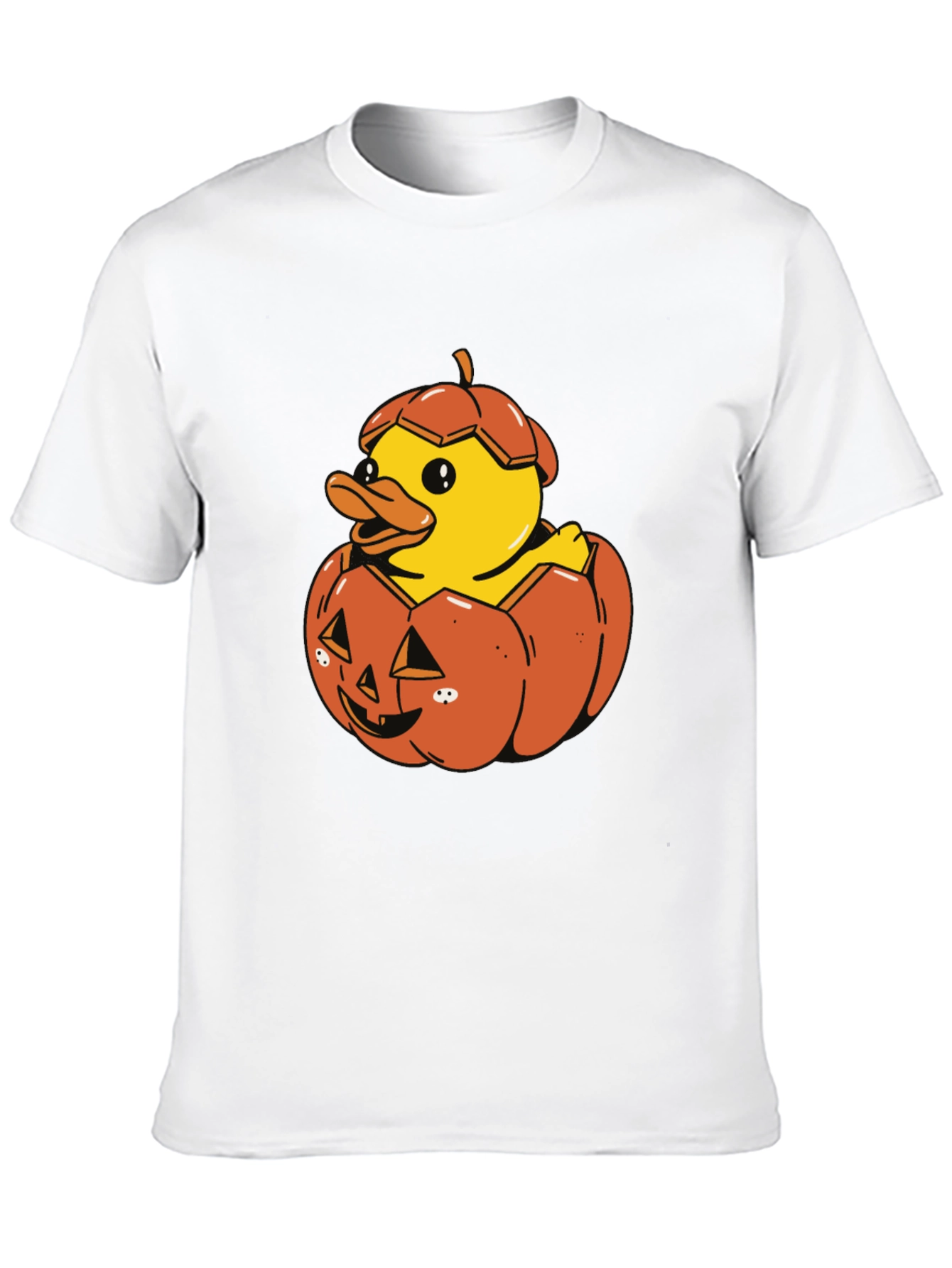Duck in Pumpkin Halloween T-Shirt
