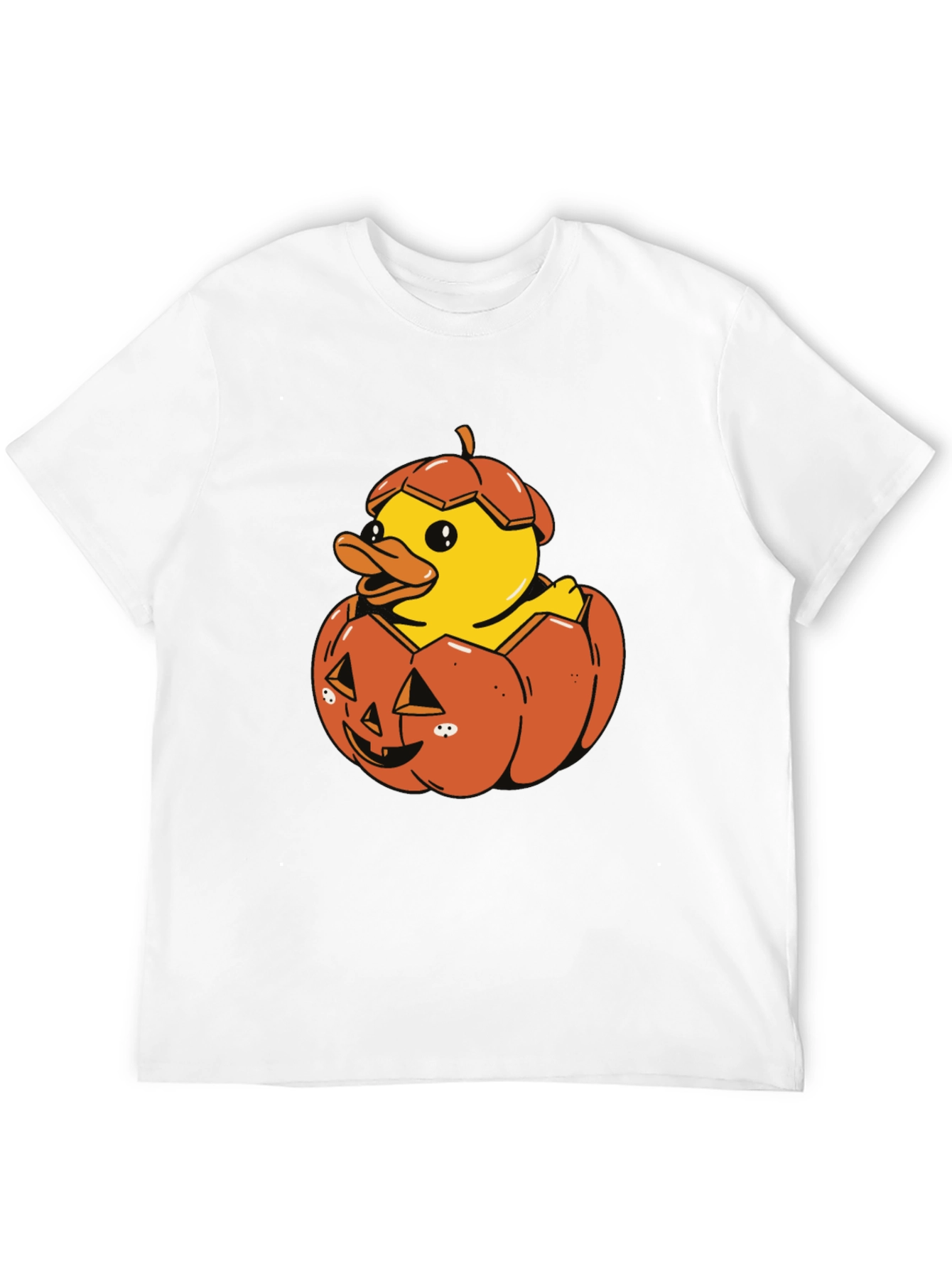 Duck in Pumpkin Halloween T-Shirt