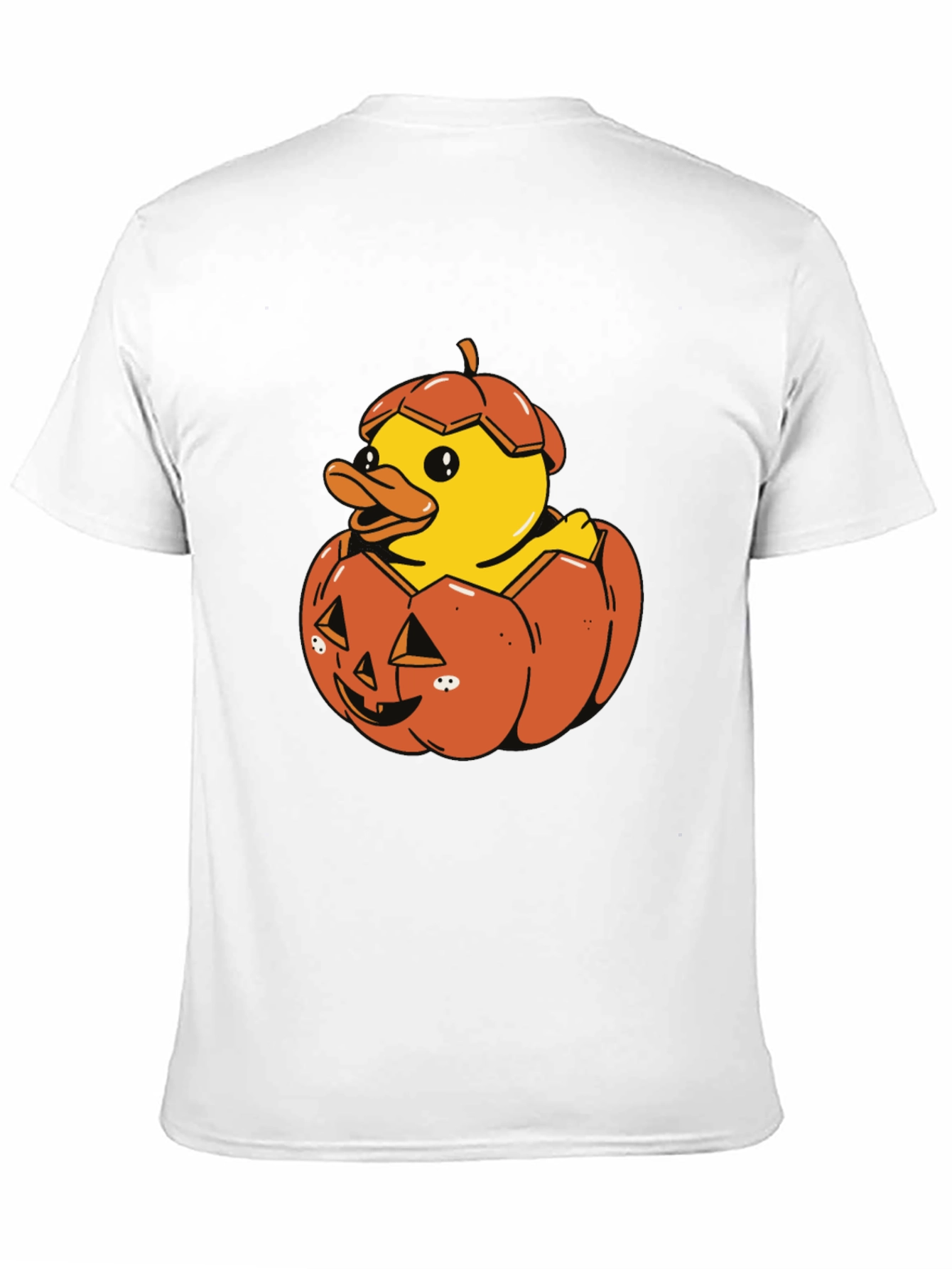 Duck in Pumpkin Halloween T-Shirt