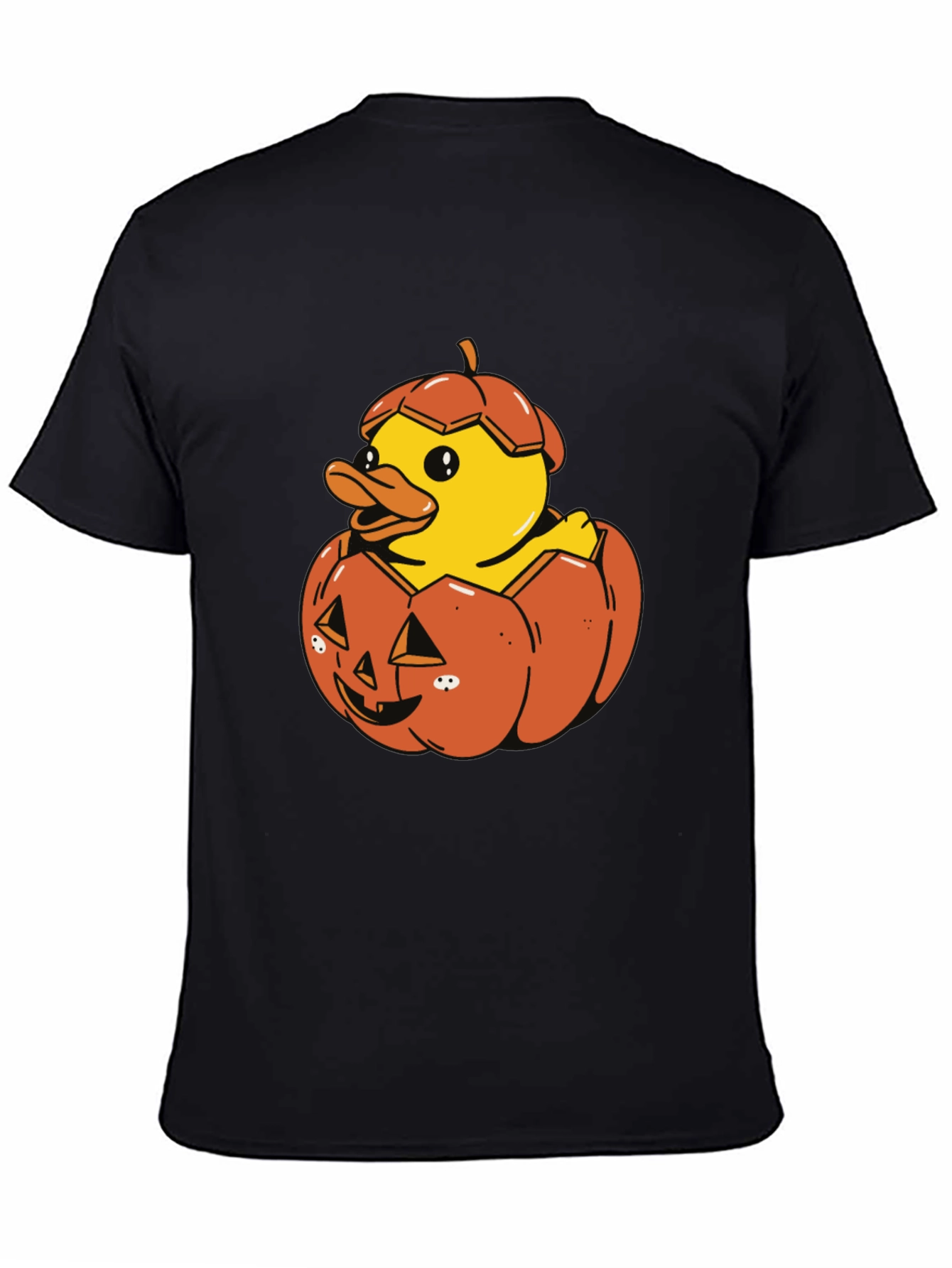 Duck in Pumpkin Halloween T-Shirt