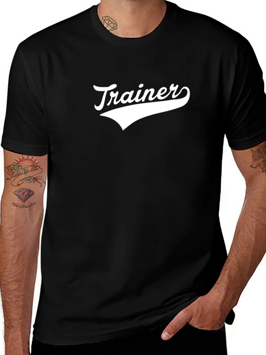 Trainer Graphic Tee - Black Cotton Blend