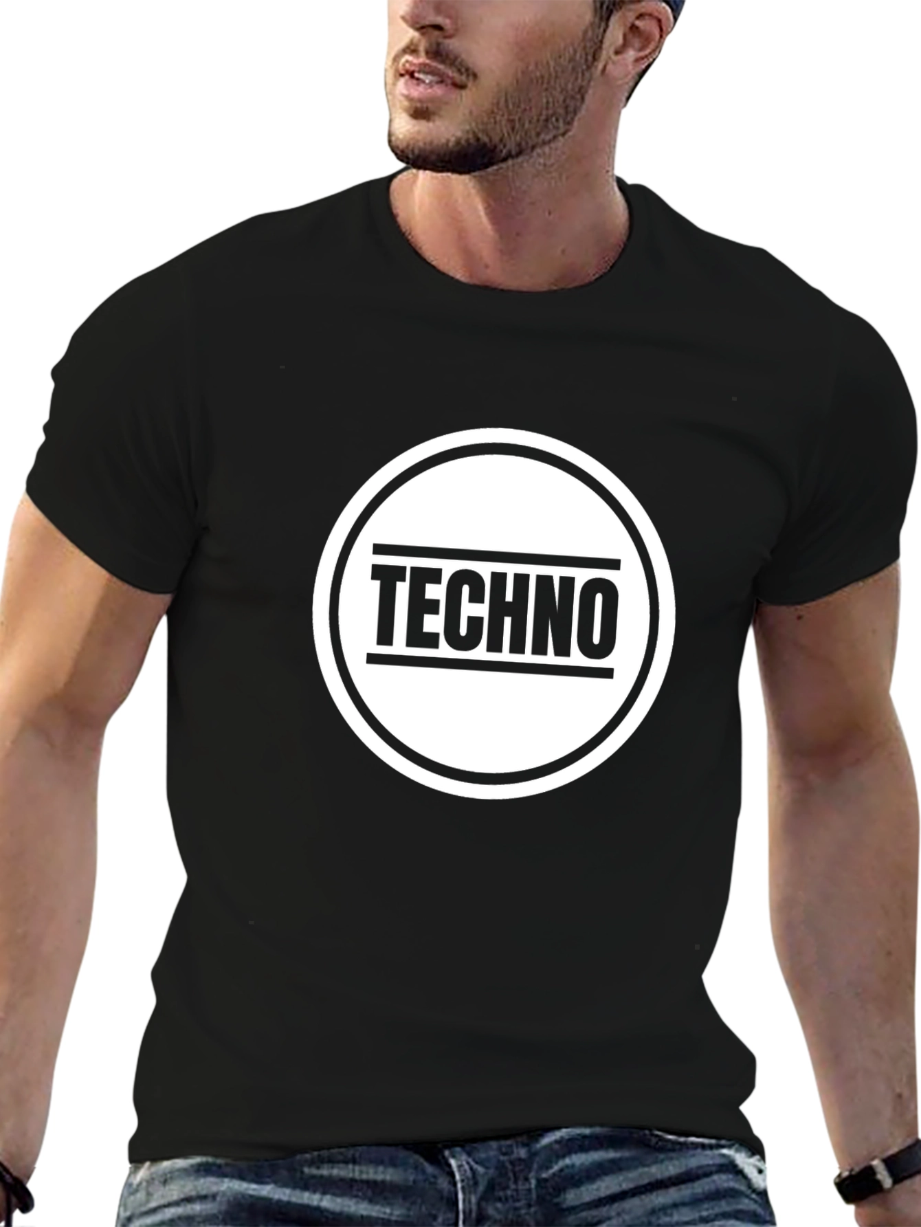 Techno Music T-Shirt - Black Graphic Tee