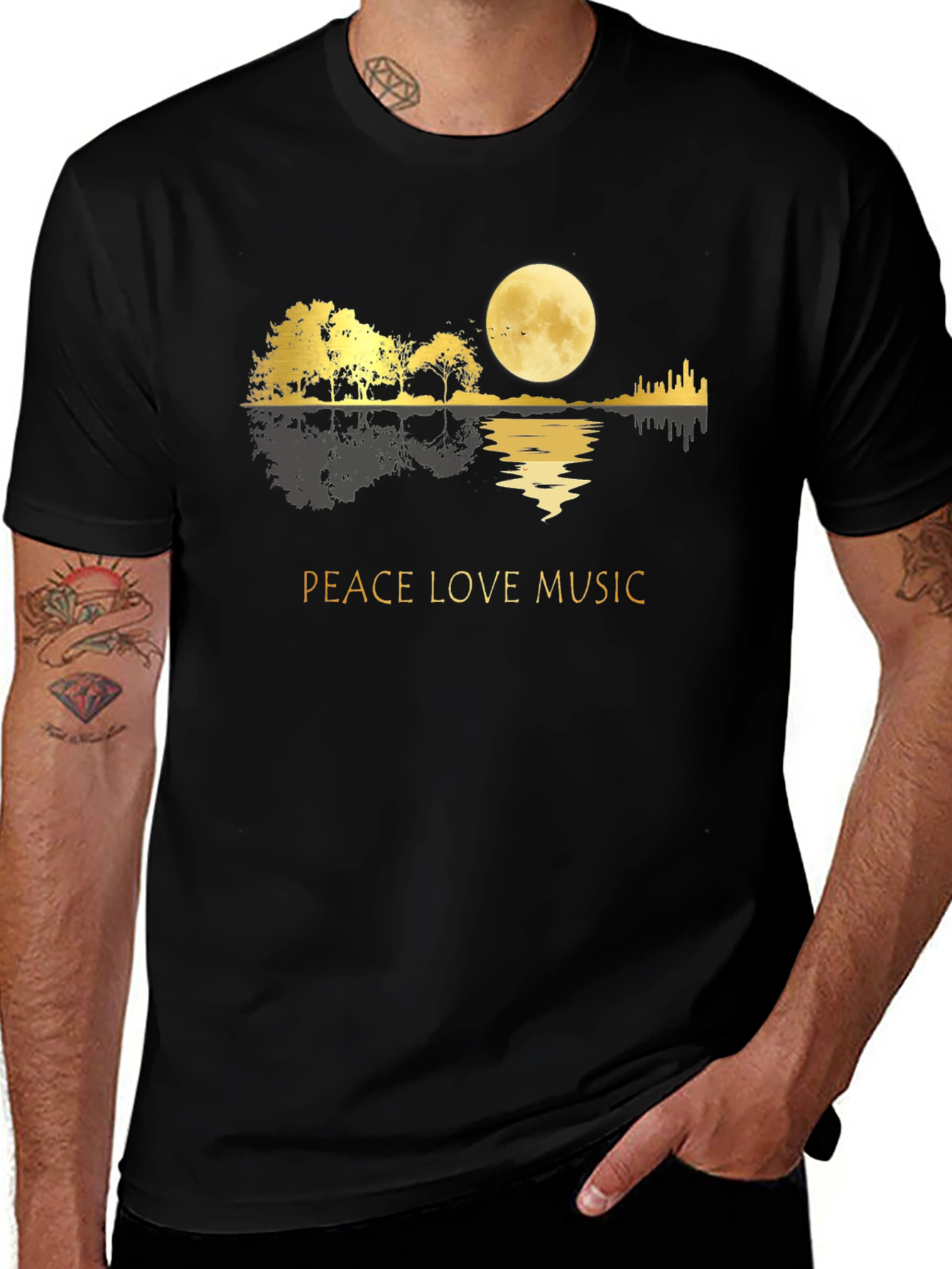 Peace Love Music Graphic Tee