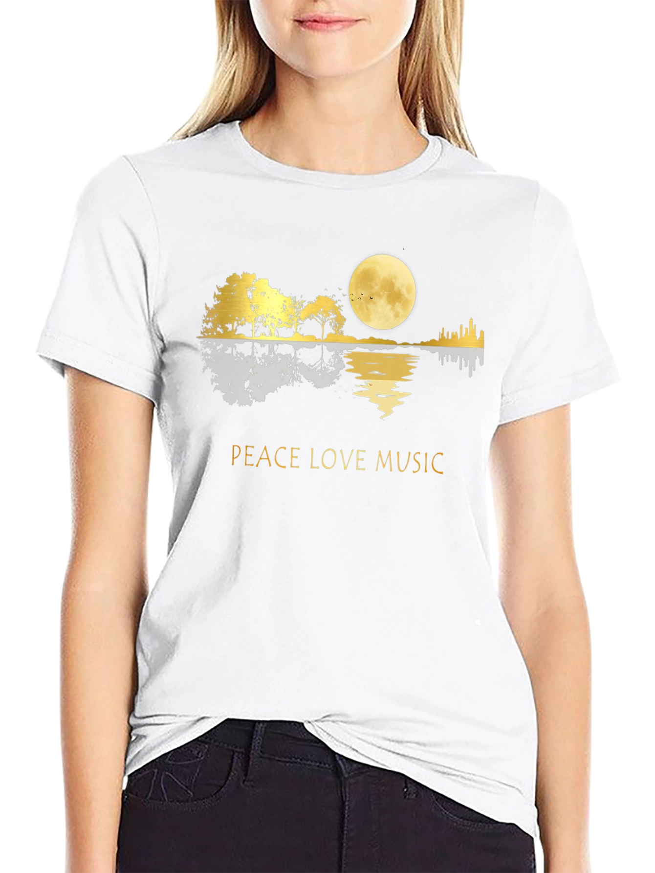 Peace Love Music Graphic Tee