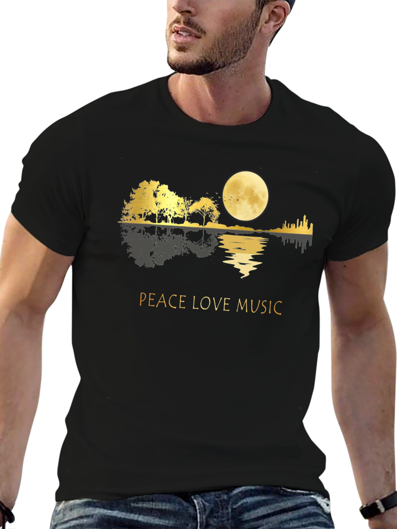 Peace Love Music Graphic Tee