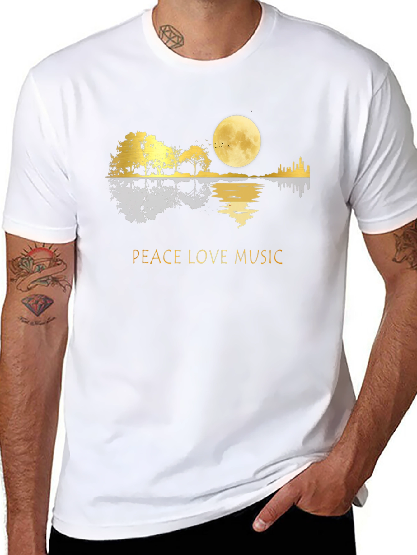 Peace Love Music Graphic Tee