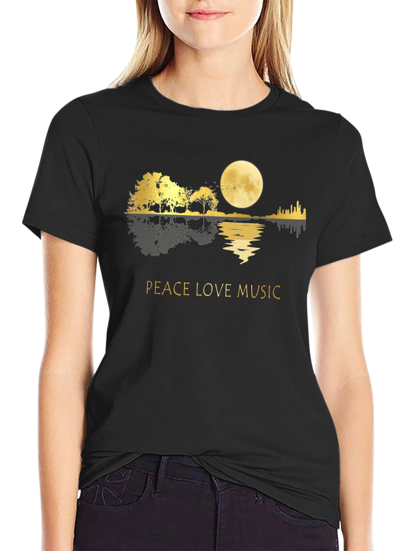 Peace Love Music Graphic Tee