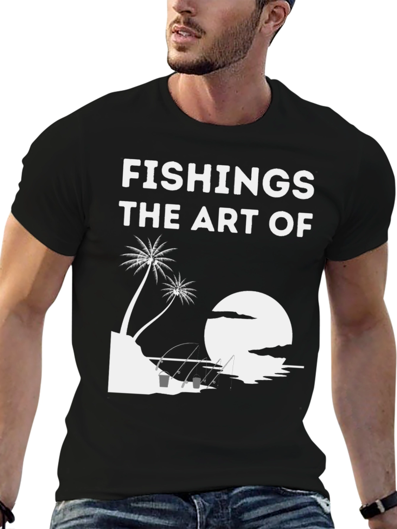 Fishing Art Tee - Tropical Fishing T-Shirt