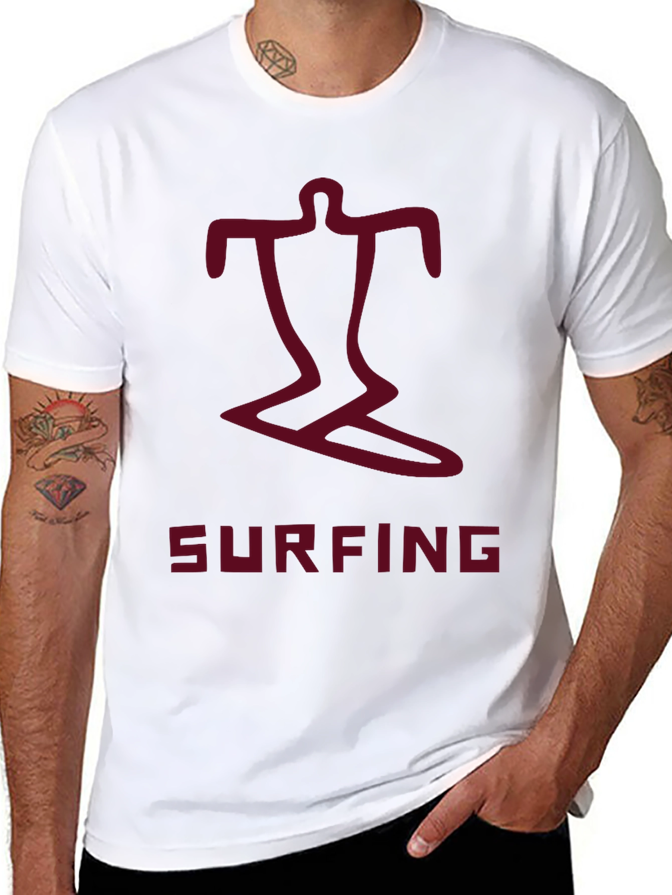 Surfing T-Shirt - Unique Graphic Tee