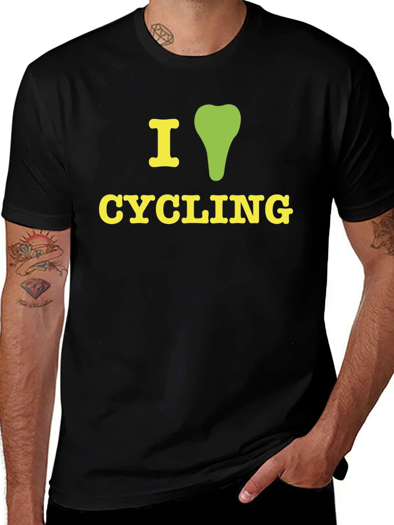 I Love Cycling T-Shirt - Sporty Graphic Tee