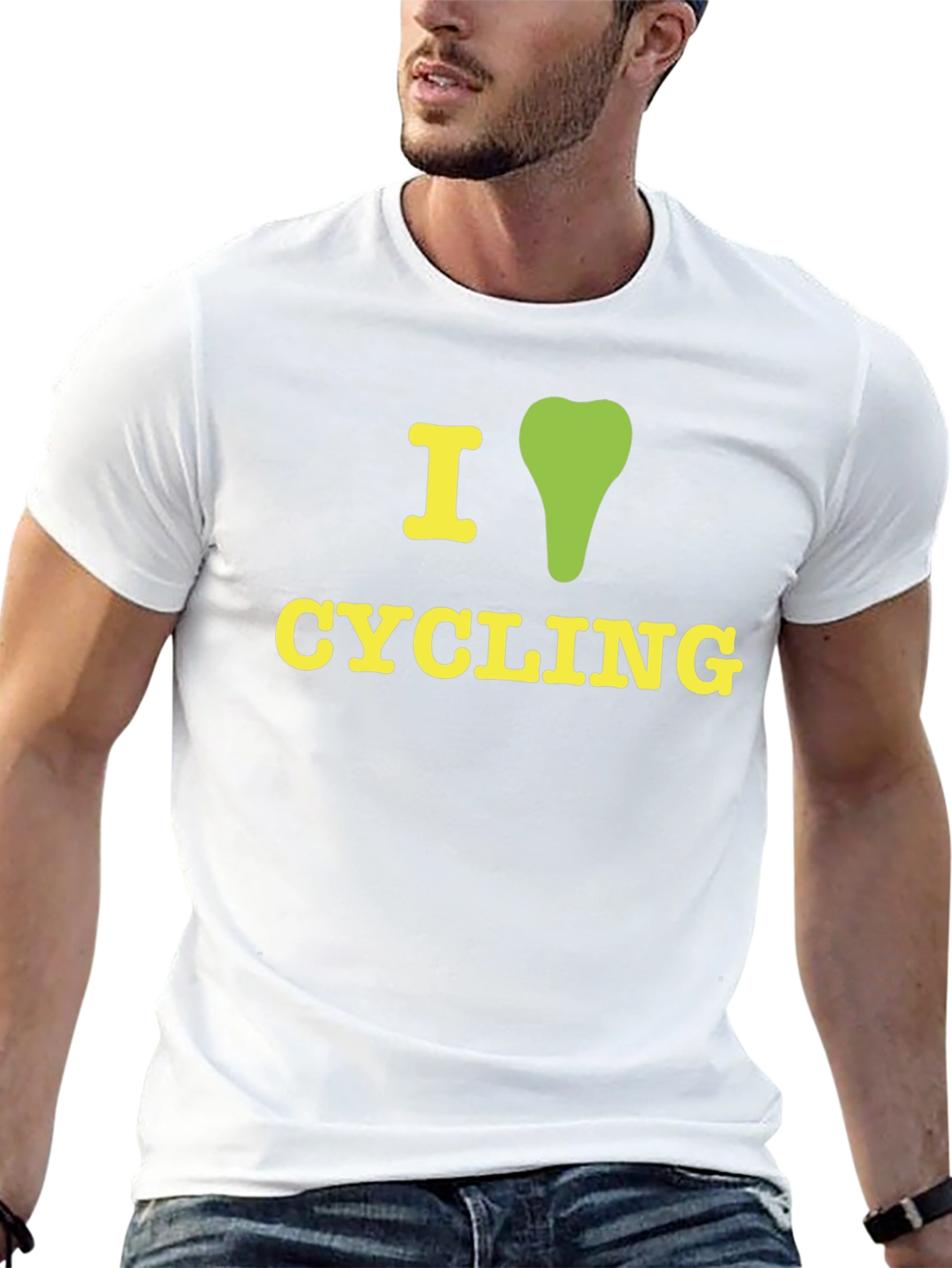 I Love Cycling T-Shirt - Sporty Graphic Tee