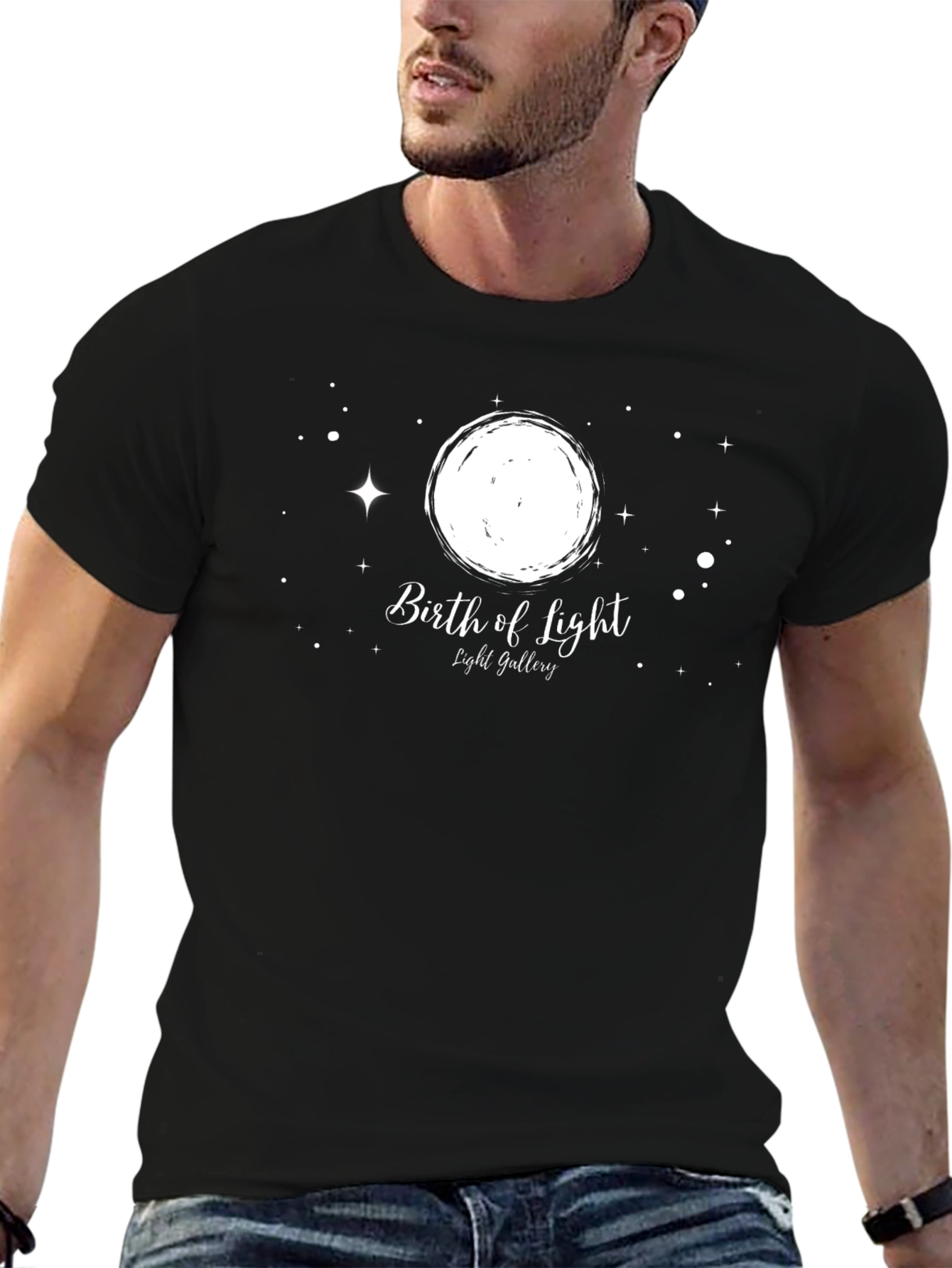 Birth of Light Black T-Shirt
