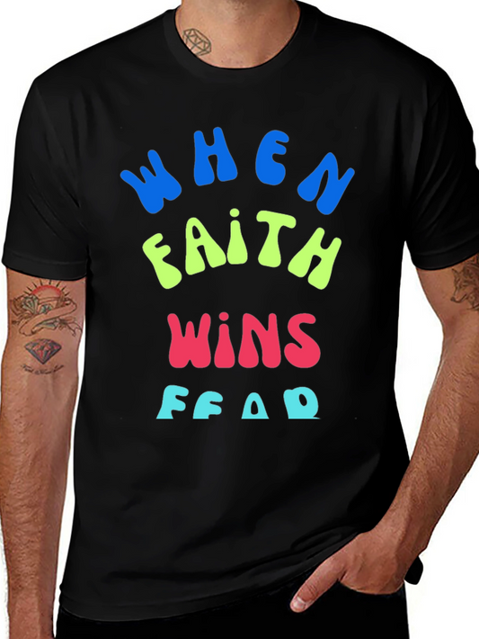 Faith Over Fear Graphic Tee - Trendy Spiritual T-Shirt