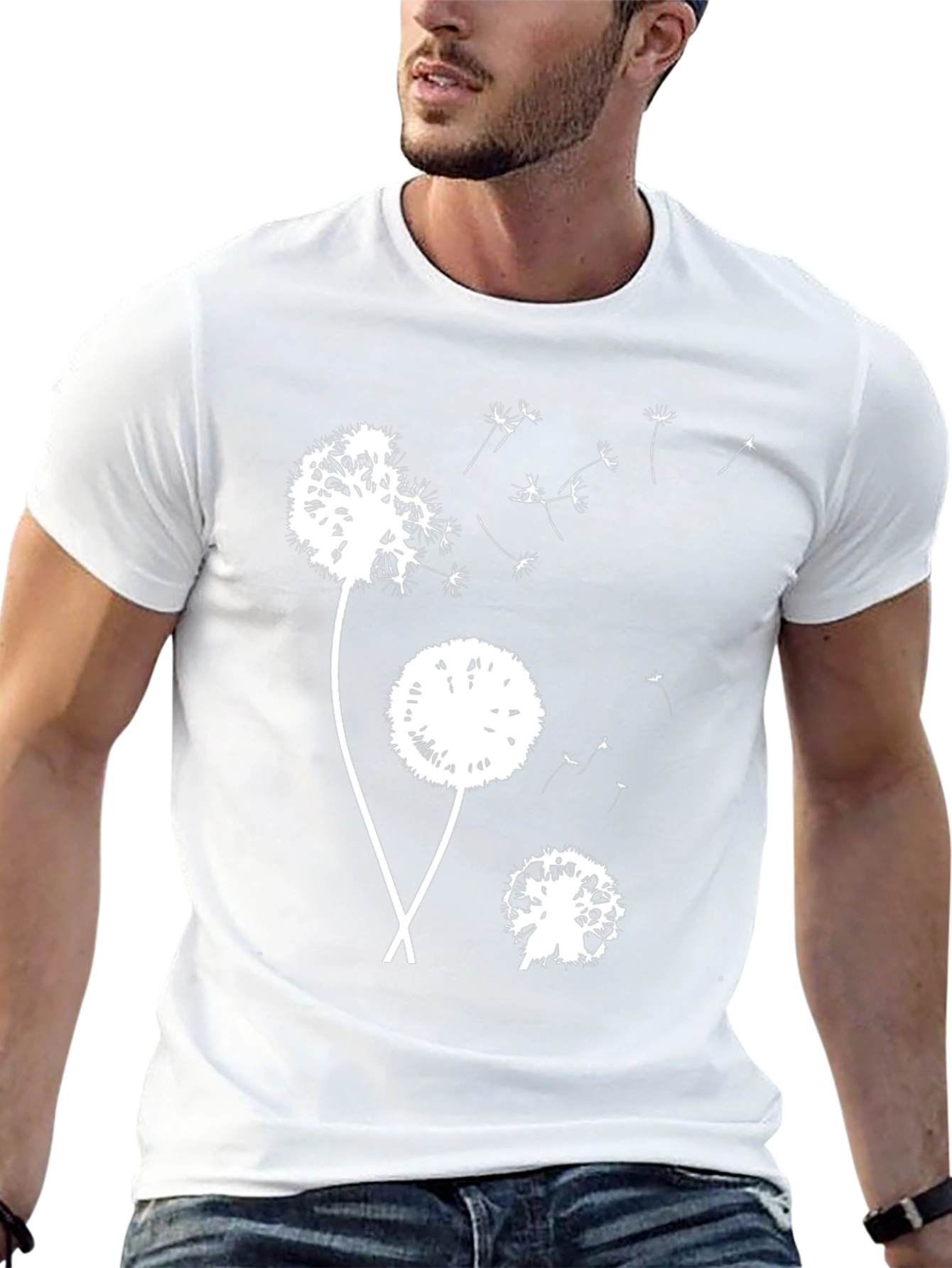 Dandelion Graphic Black T-Shirt